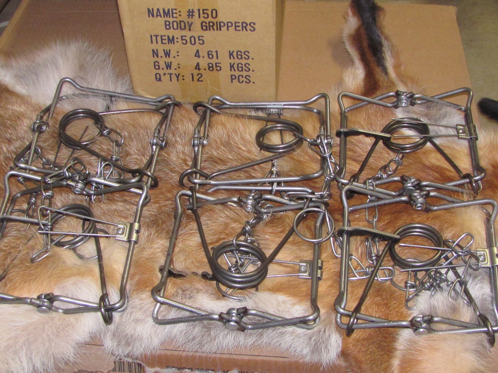 12 Bridger 150 Magnum Body GrippersTraps 505  Muskrat  Mink Fisher new sale