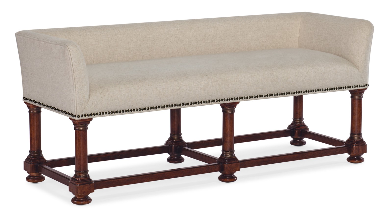 Hooker Furniture 6750-90019 Charleston 59"W Wood Framed Fabric - Red