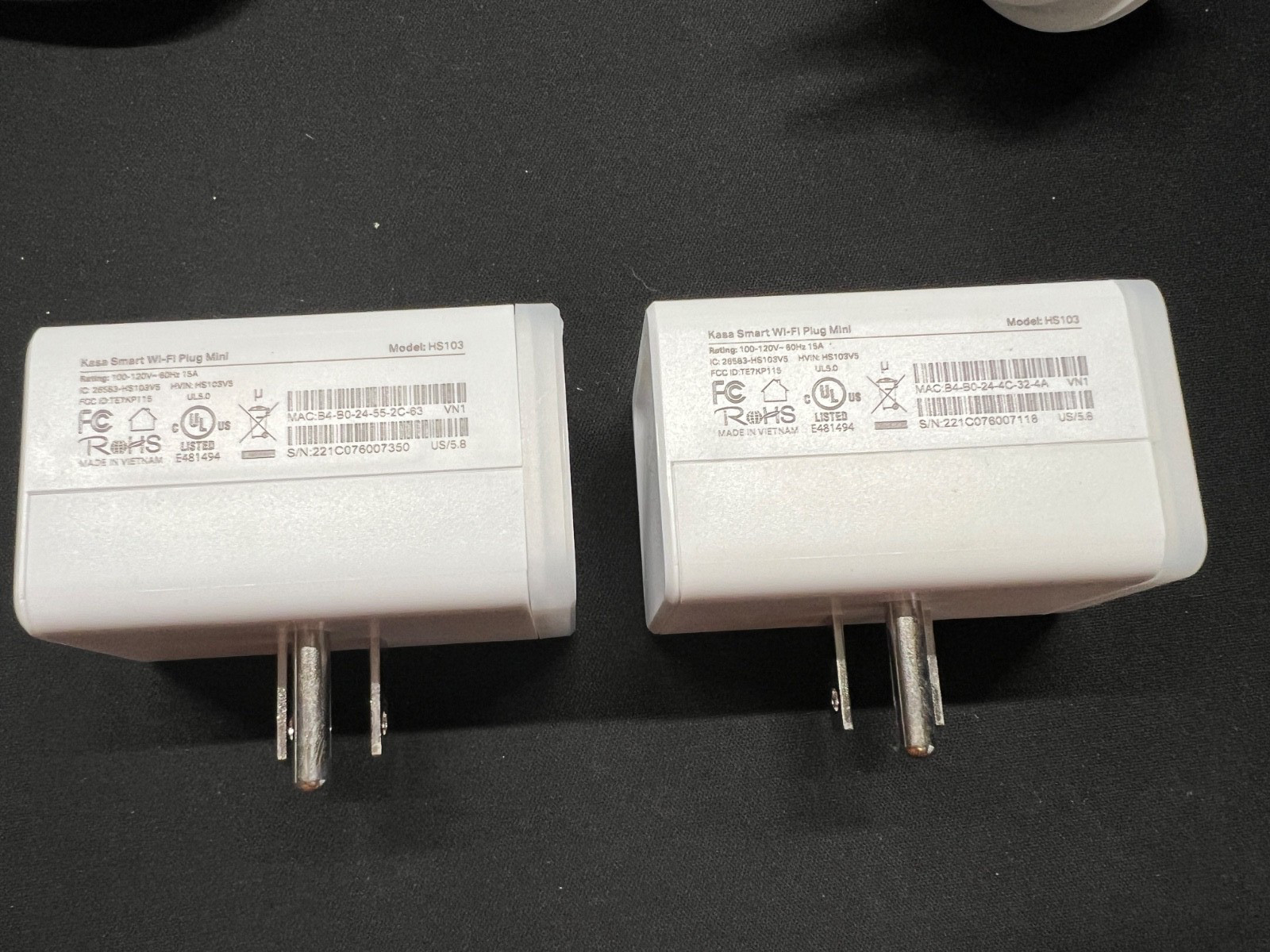 TP-link Kasa smart wi-fi plug mini 2 pack HS103