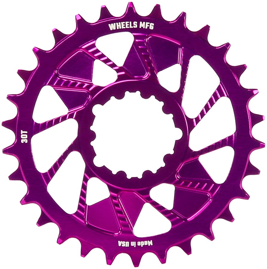 Wheels Manufacturing Direct Mount Chainring - 30t, SRAM 3-Bolt Direct Mount,