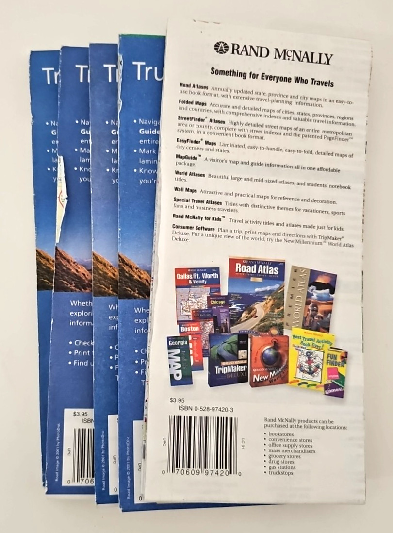 5 Rand McNally 2000's State Maps