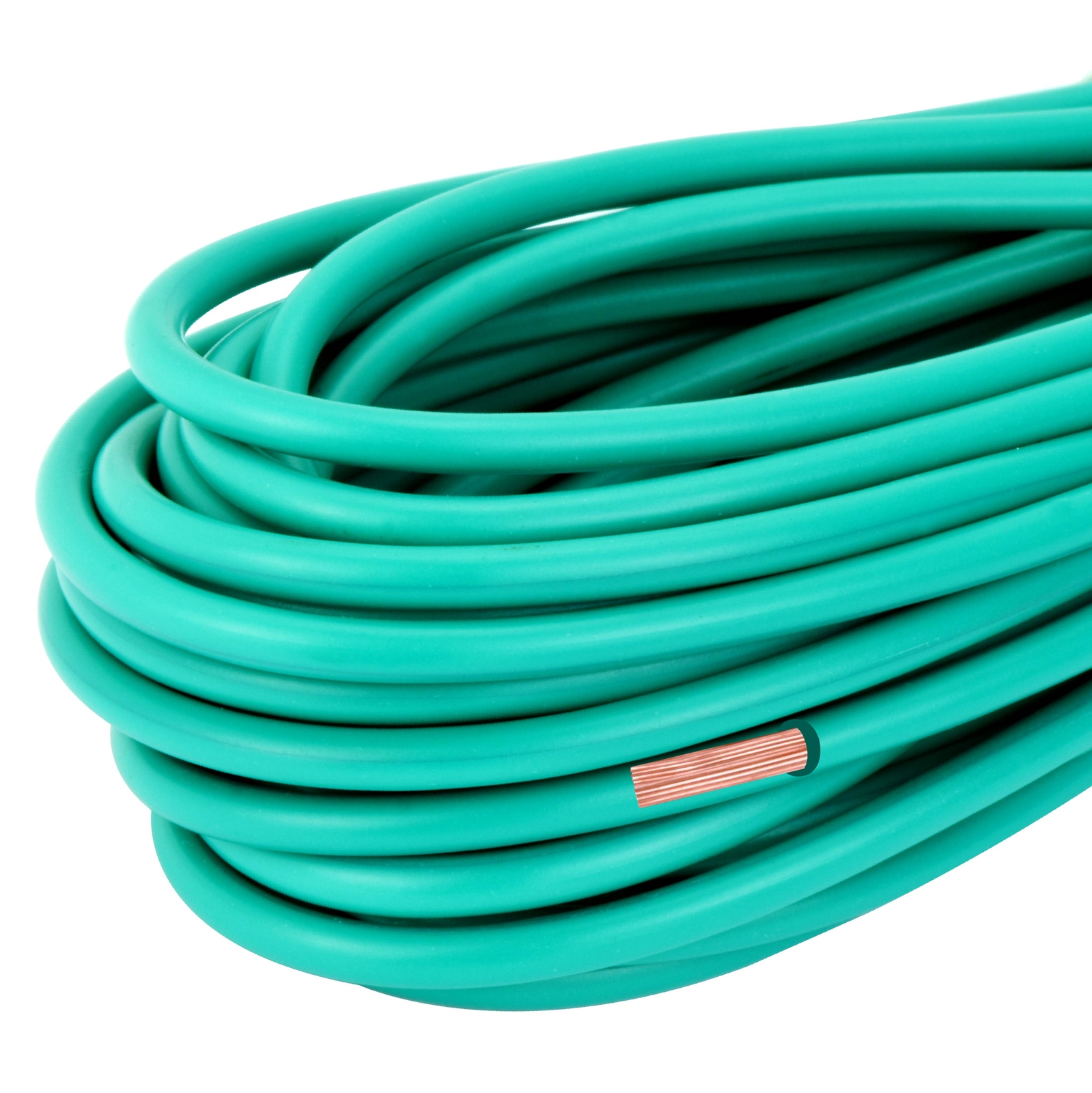 25ft 14GA Gauge Primary Wire Power Cable Turn On Hook Up Remote Green OFC Copper