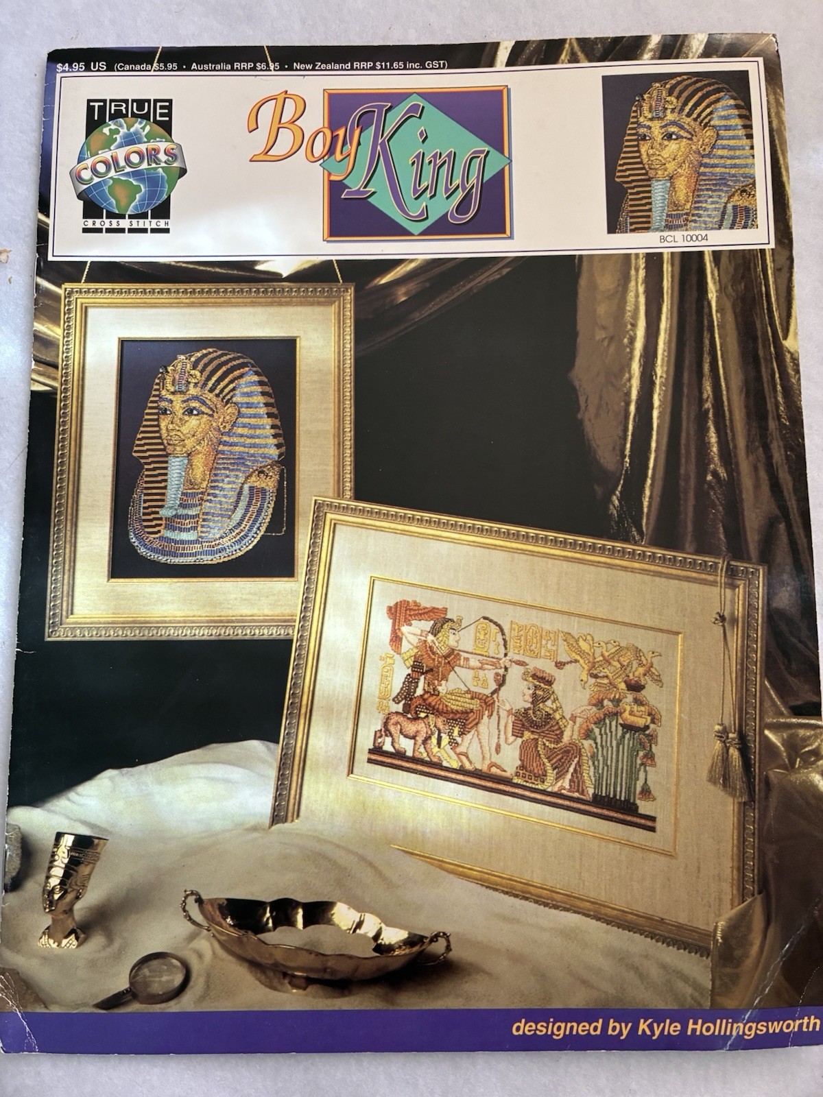 True Colors Cross Stitch Boy King Chart King Tut Color Coded Chart