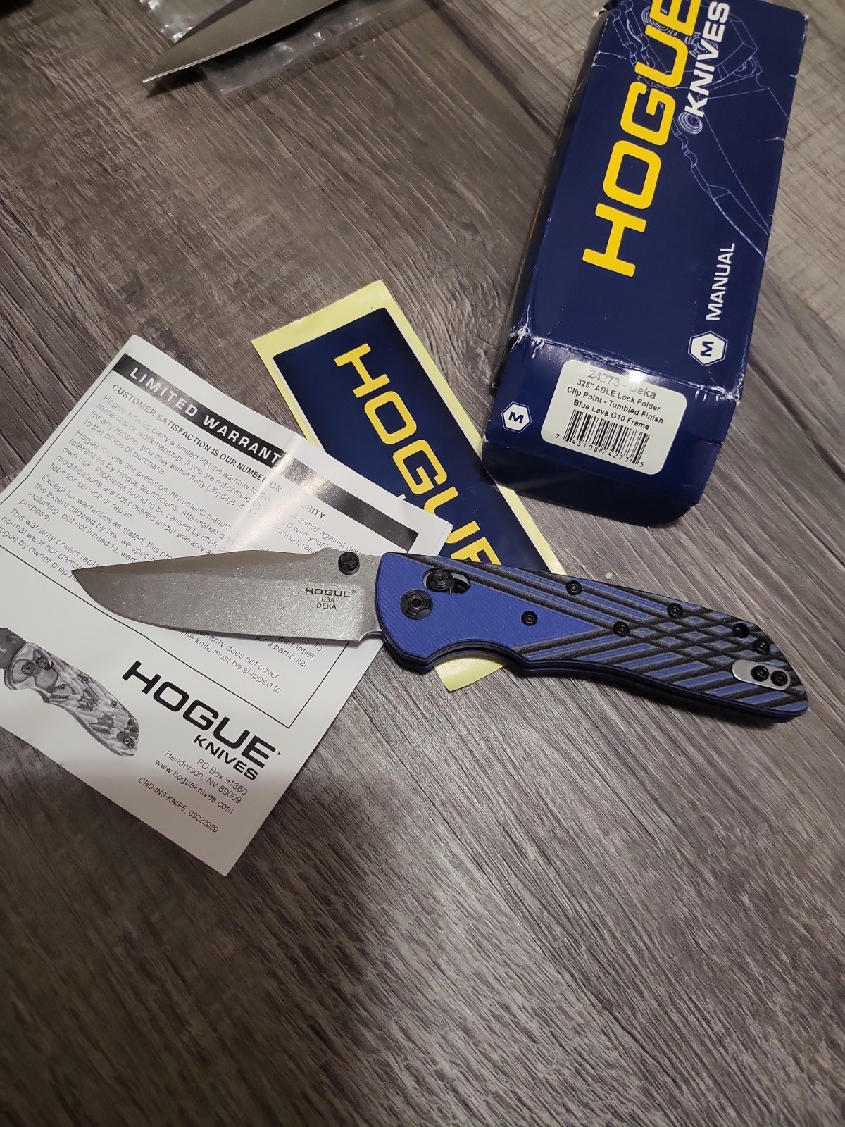 Hogue Deka 3.25" MagnaCut G10 Folding Knife