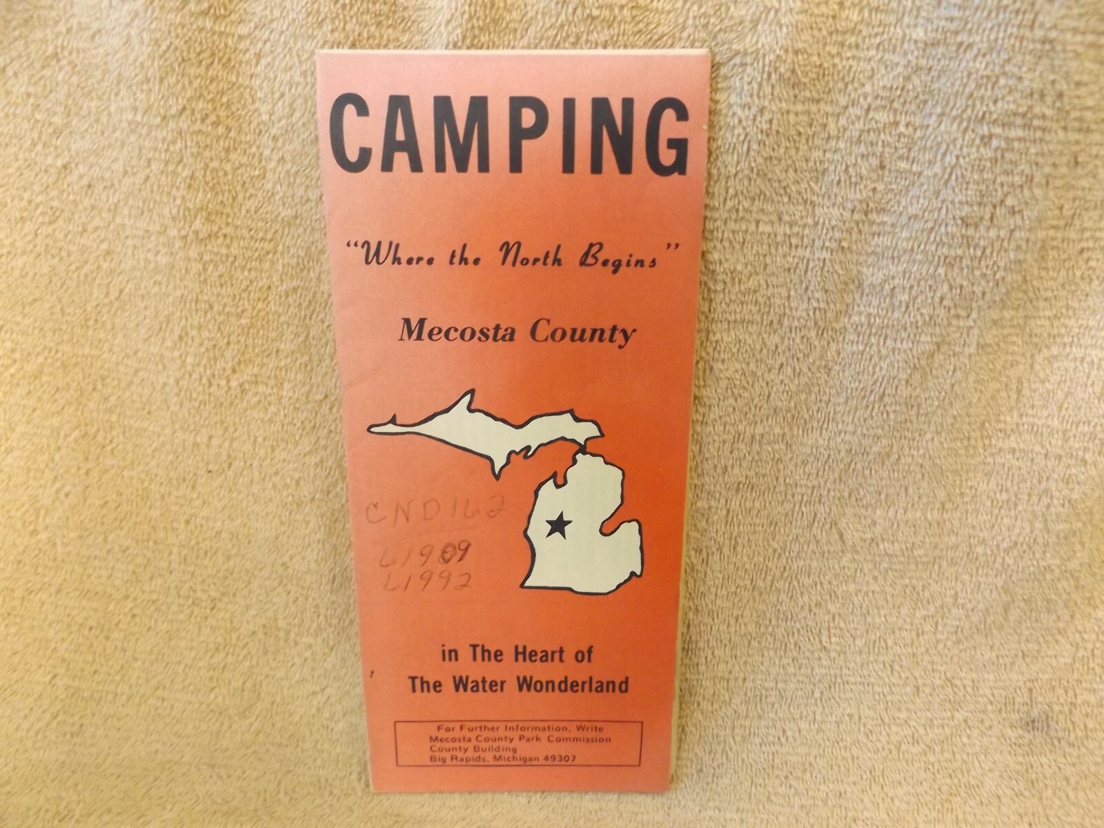 Vintage Map and Brochure of MECOSTA COUNTY, Michigan