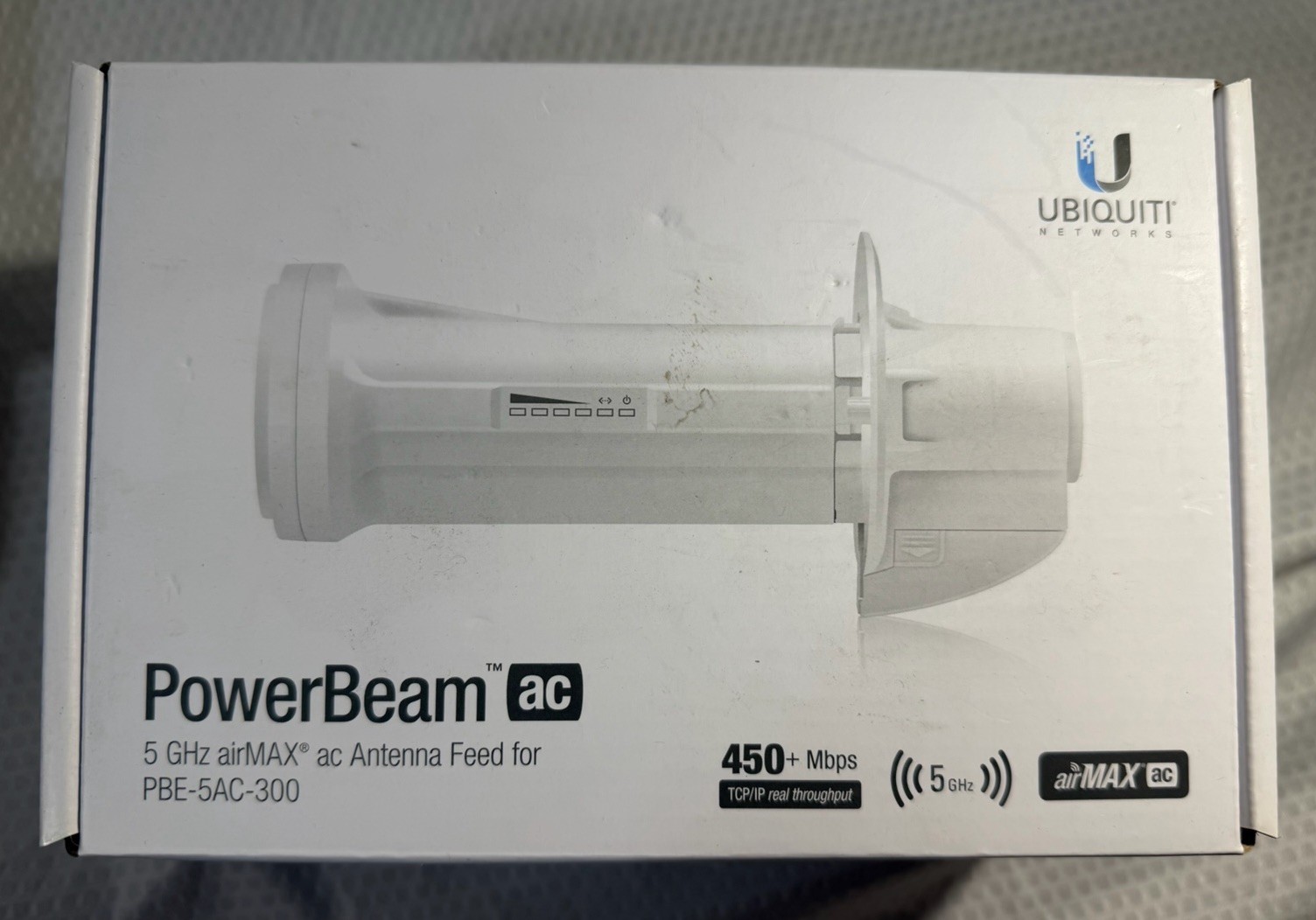 NEW SEALED Ubiquiti PowerBeam AC PBE-5AC-300-US 5GHz airMAX Wireless Bridge CPE