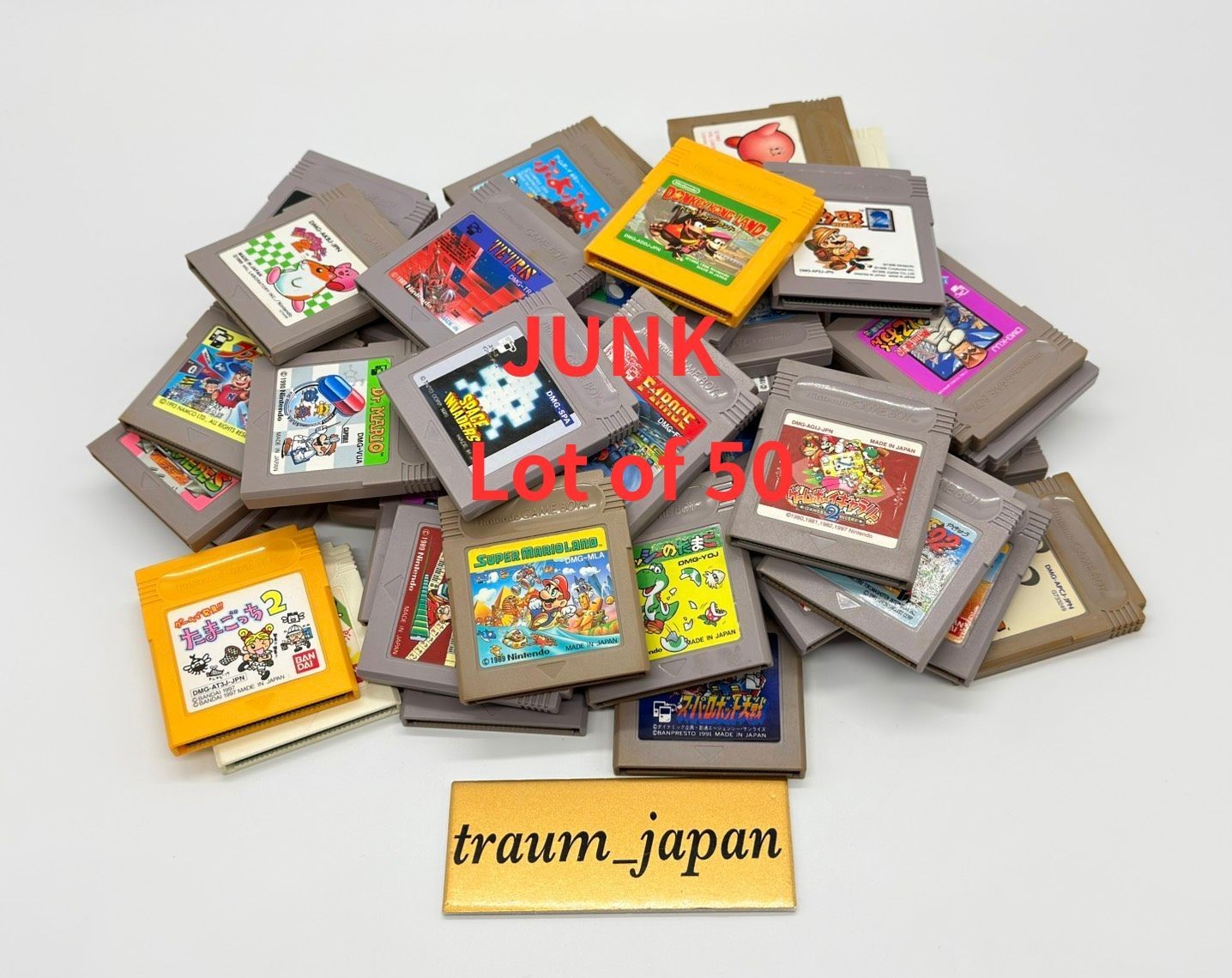 Junk GAME BOY Random Lot 50 Nintendo Japanese Cartridge Gameboy GB set