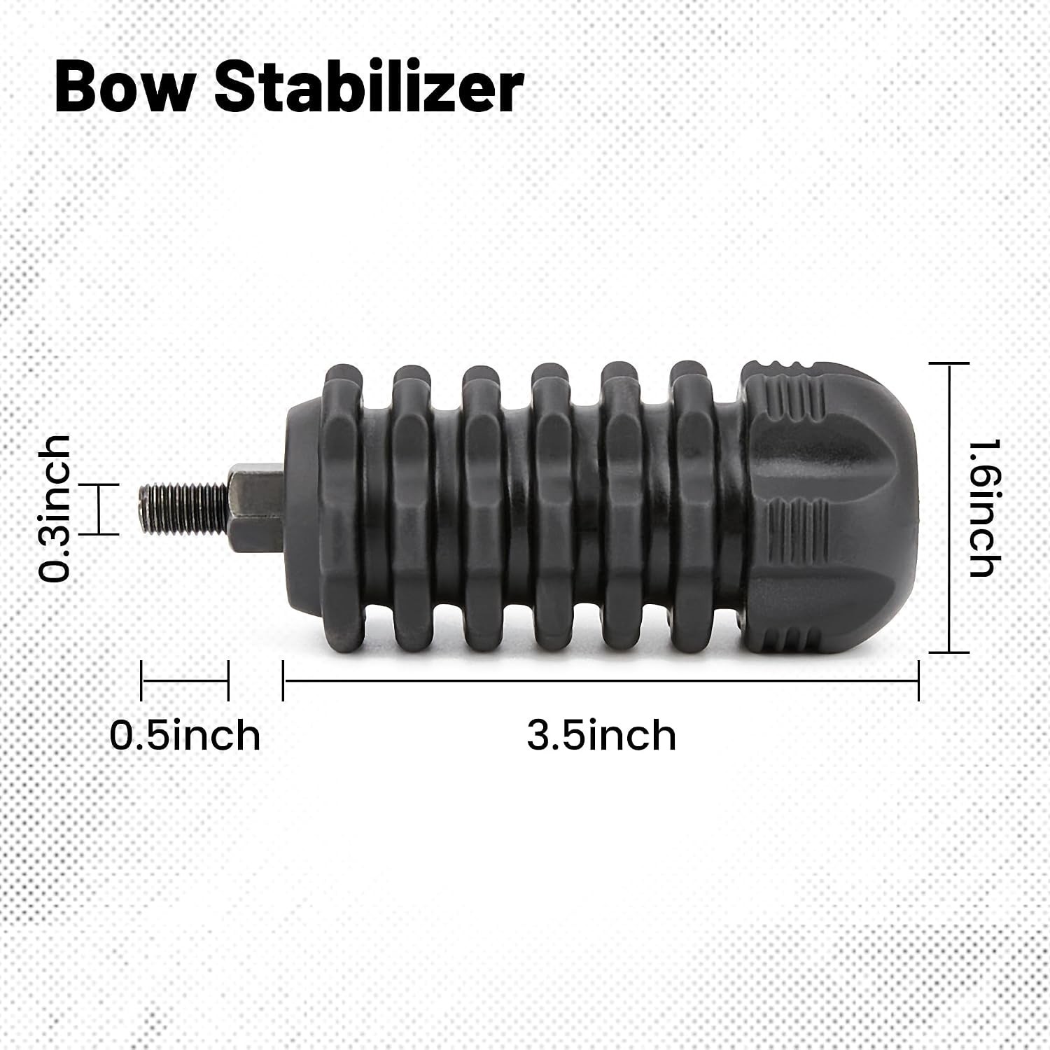 Lightweight Universal Bow Stabilizer Set with Vibration Dampening - 4 Pack