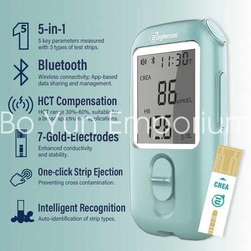 Multifunctional Blood Creatinine Meter with 25pcs Creatinine Test Strips