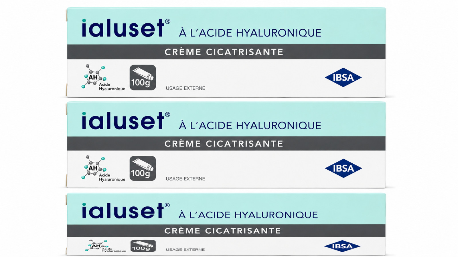 3 Pack Ialuset Hyaluronic Acid Cream 100g New Sealed Boxed Exp 11/2028