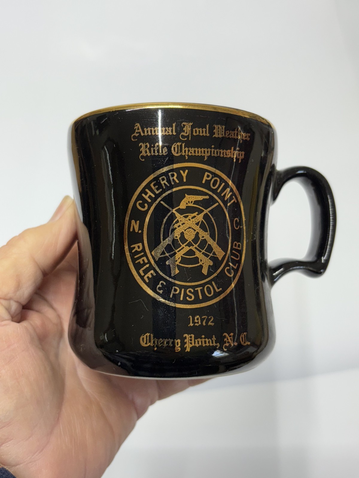 Annual Foul Weather Rifle Championship Coffee Cup 1972 Cherry Point, NC