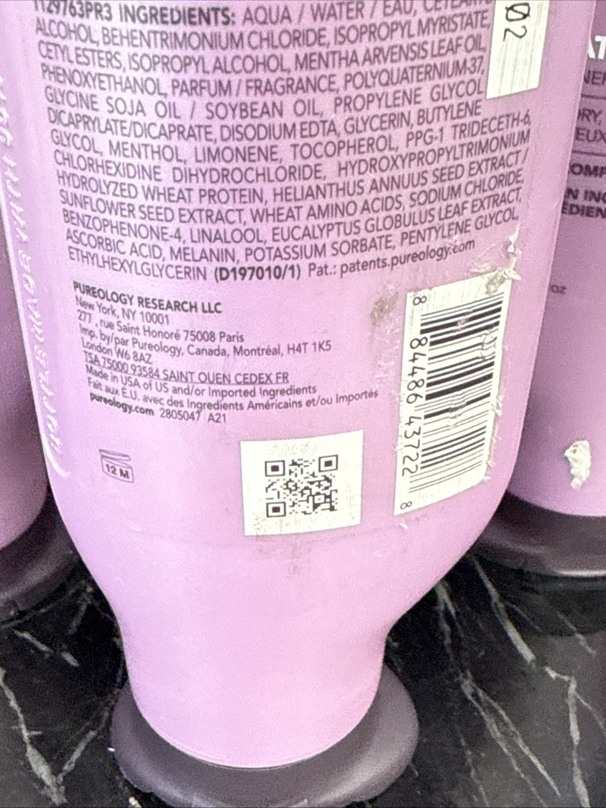 3x Pureology Hydrate Sheer Conditioner - 9 oz NEW