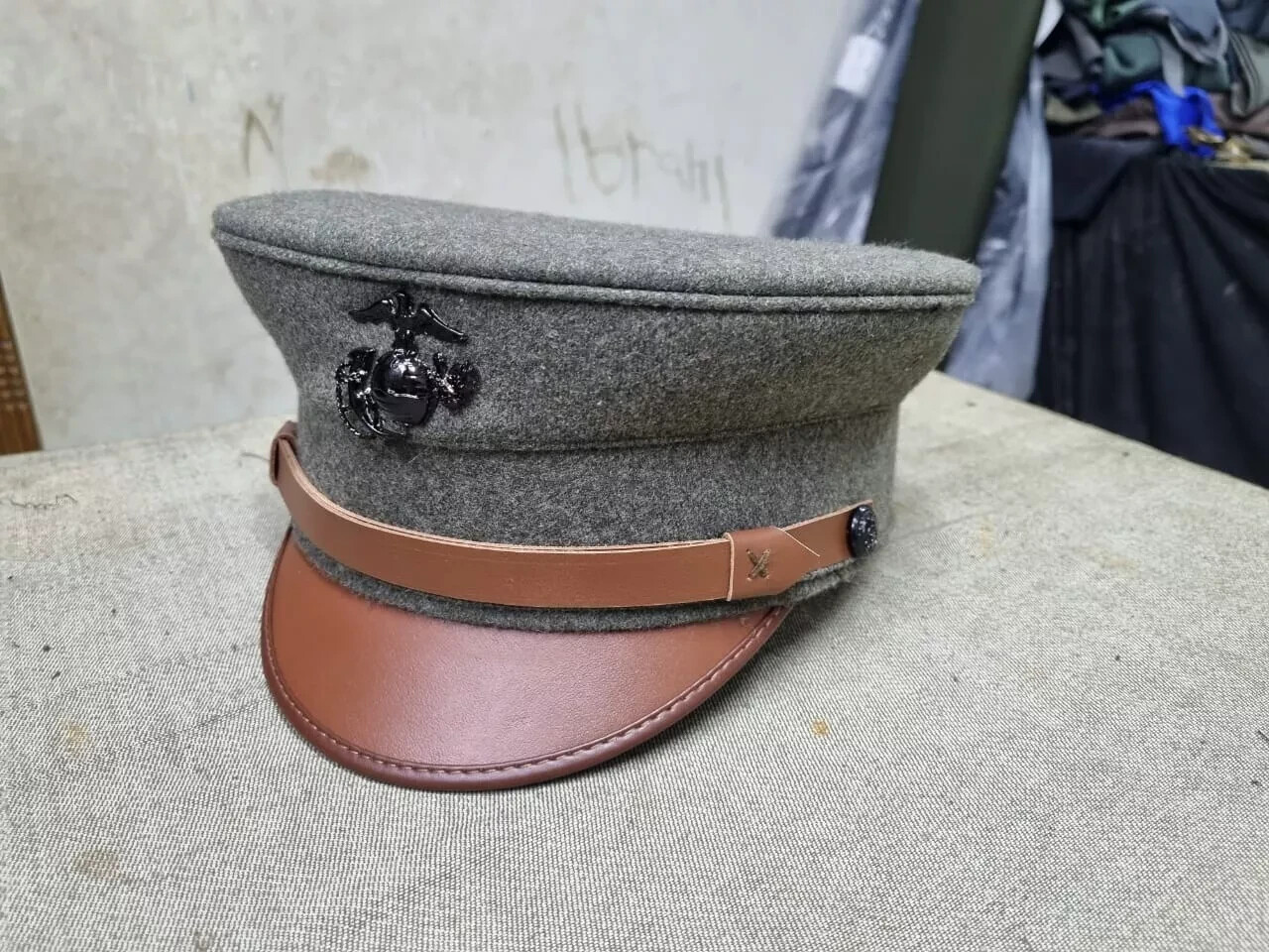 USMC forest green wool hats 1912 made to order