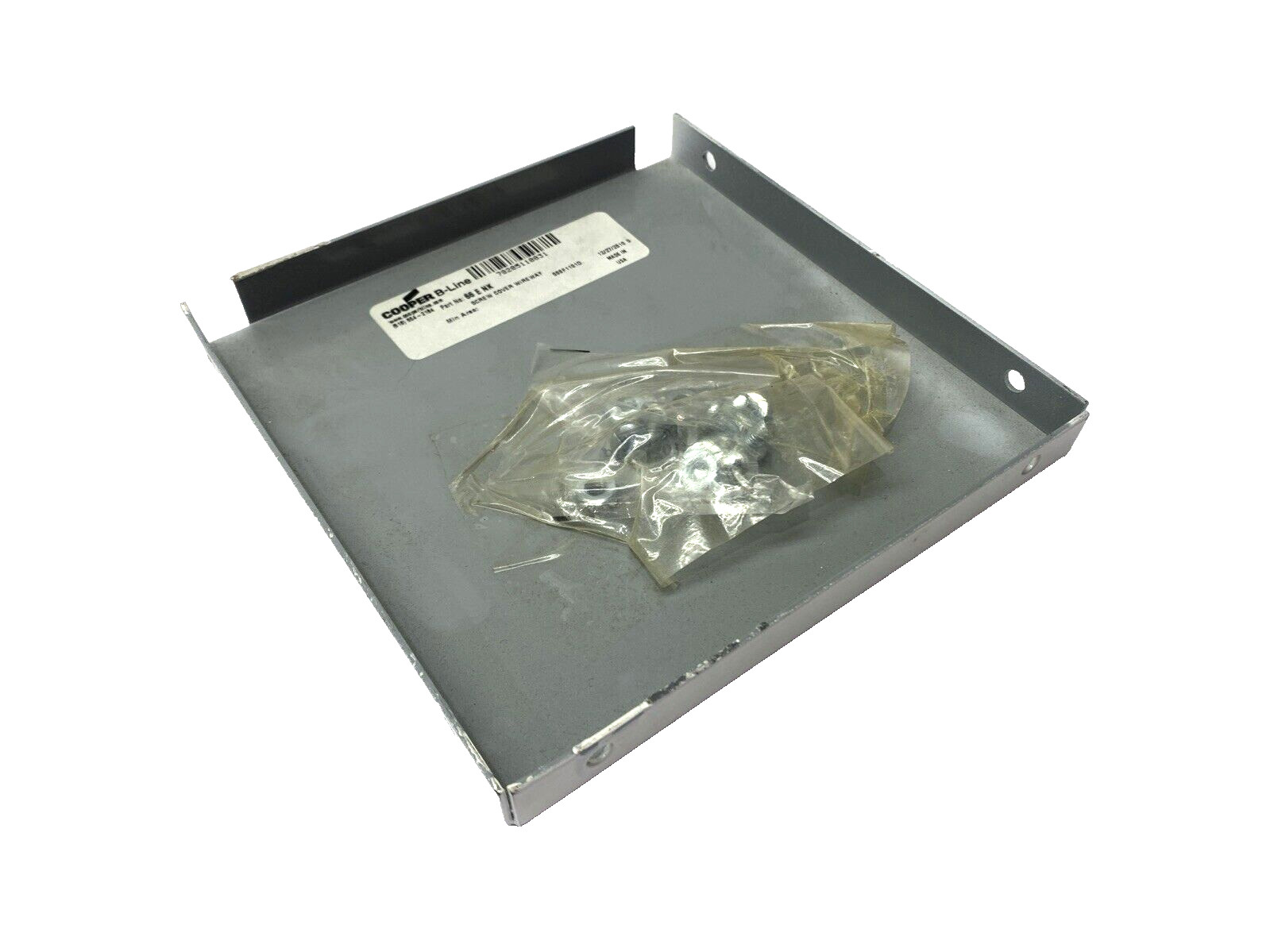 Cooper 66-E-NK B-Line End Wireway Screw Cover 6" x 6" PAINTED WHITE