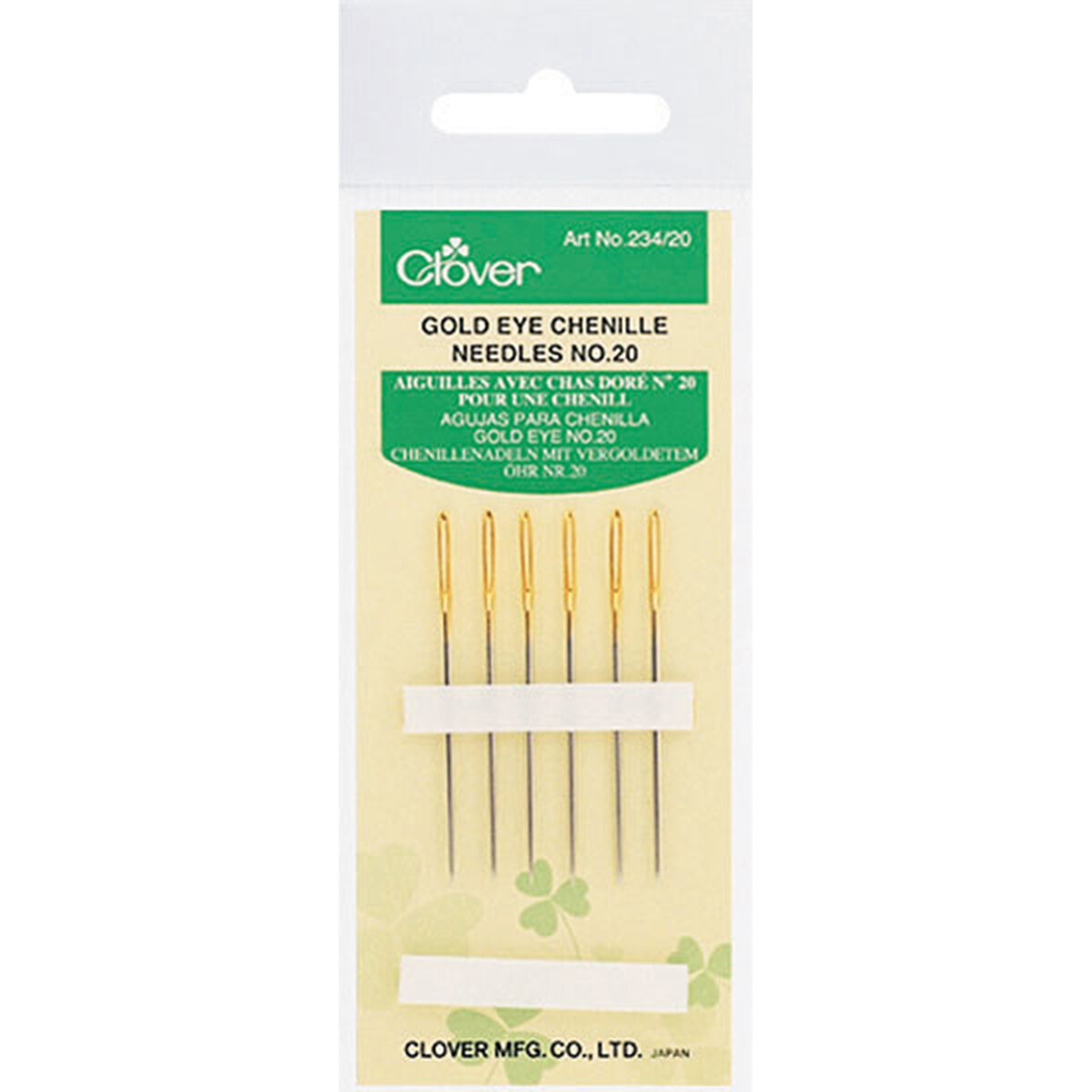 Gold Eye Chenille Needles Size 20 6/Pkg