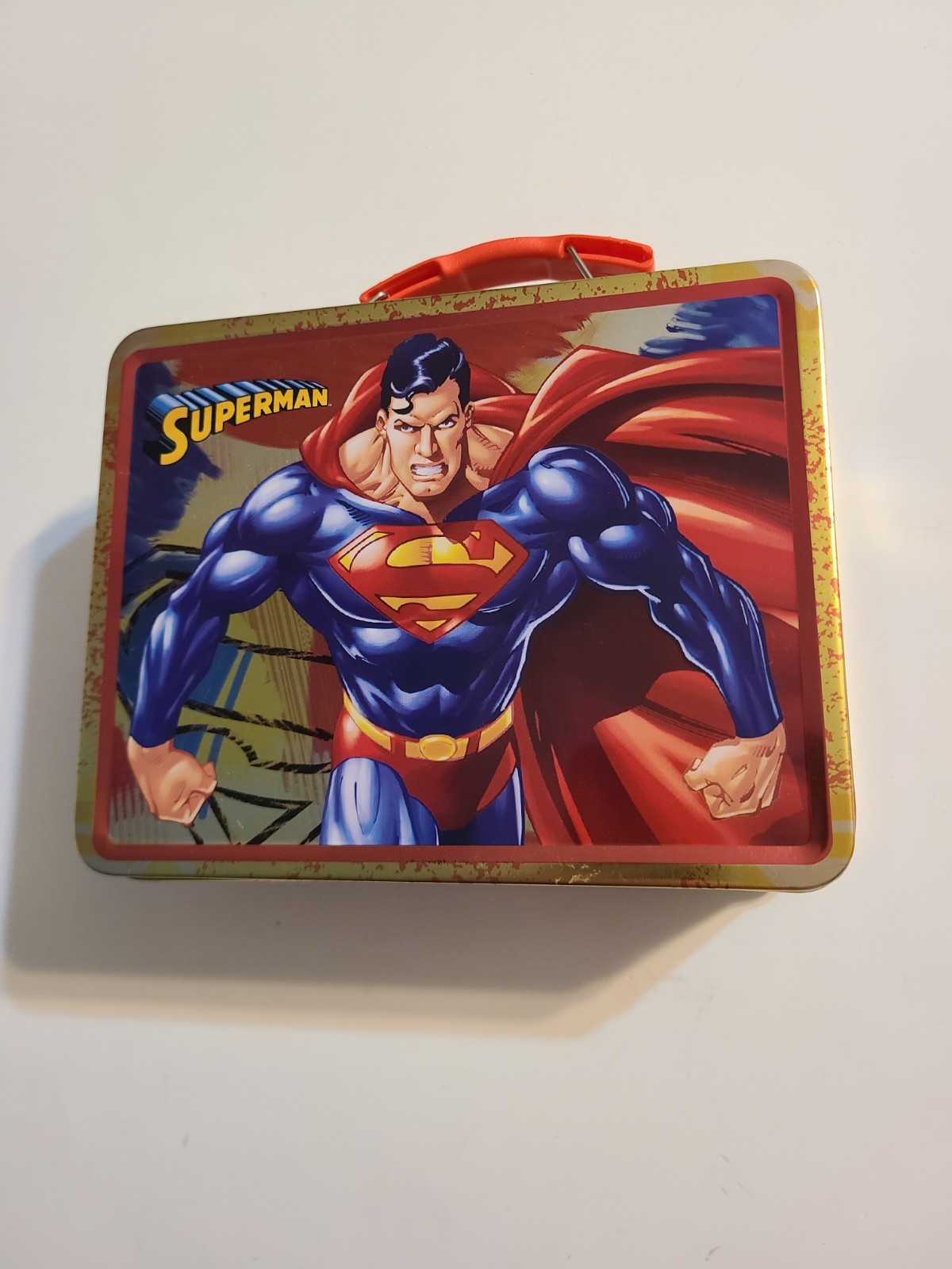 DC Comics Superman 2006 Embossed Tin Box 6"H