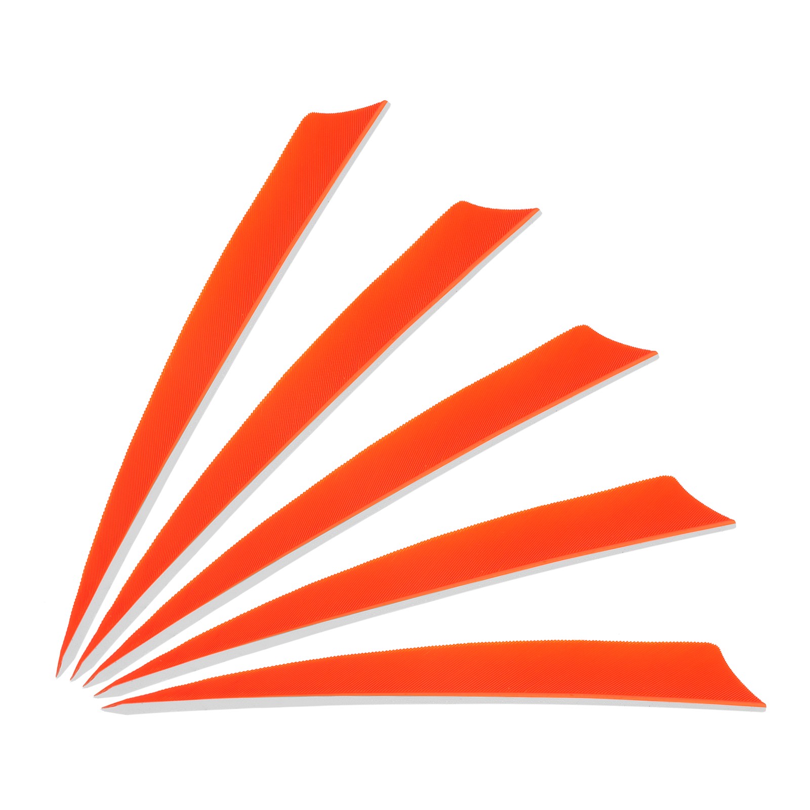 25Pcs 5 Inch Arrows Vanes Right Wing Arrow Feather Turkey Fletching, Orange