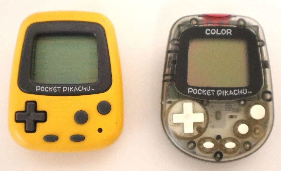 NINTENDO Pocket Pikachu Color Yellow and Clear Set of 2 Pedometer Pokemon Japan