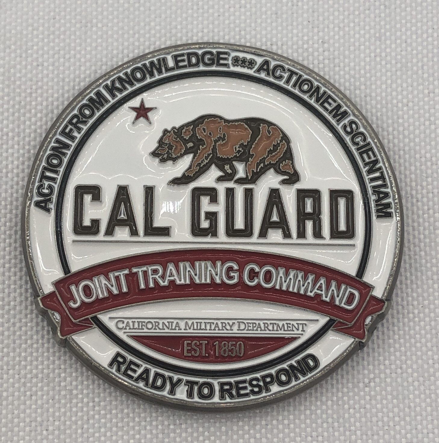 California National Guard Cal Guard Joint Training Command Challenge Coin