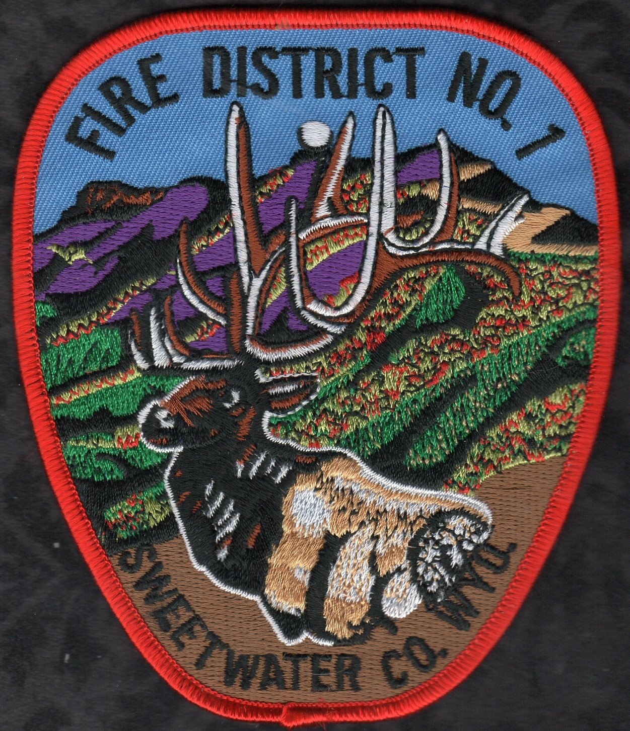 Sweetwater Co. Wyoming Fire District NO. 1 Shoulder Patch