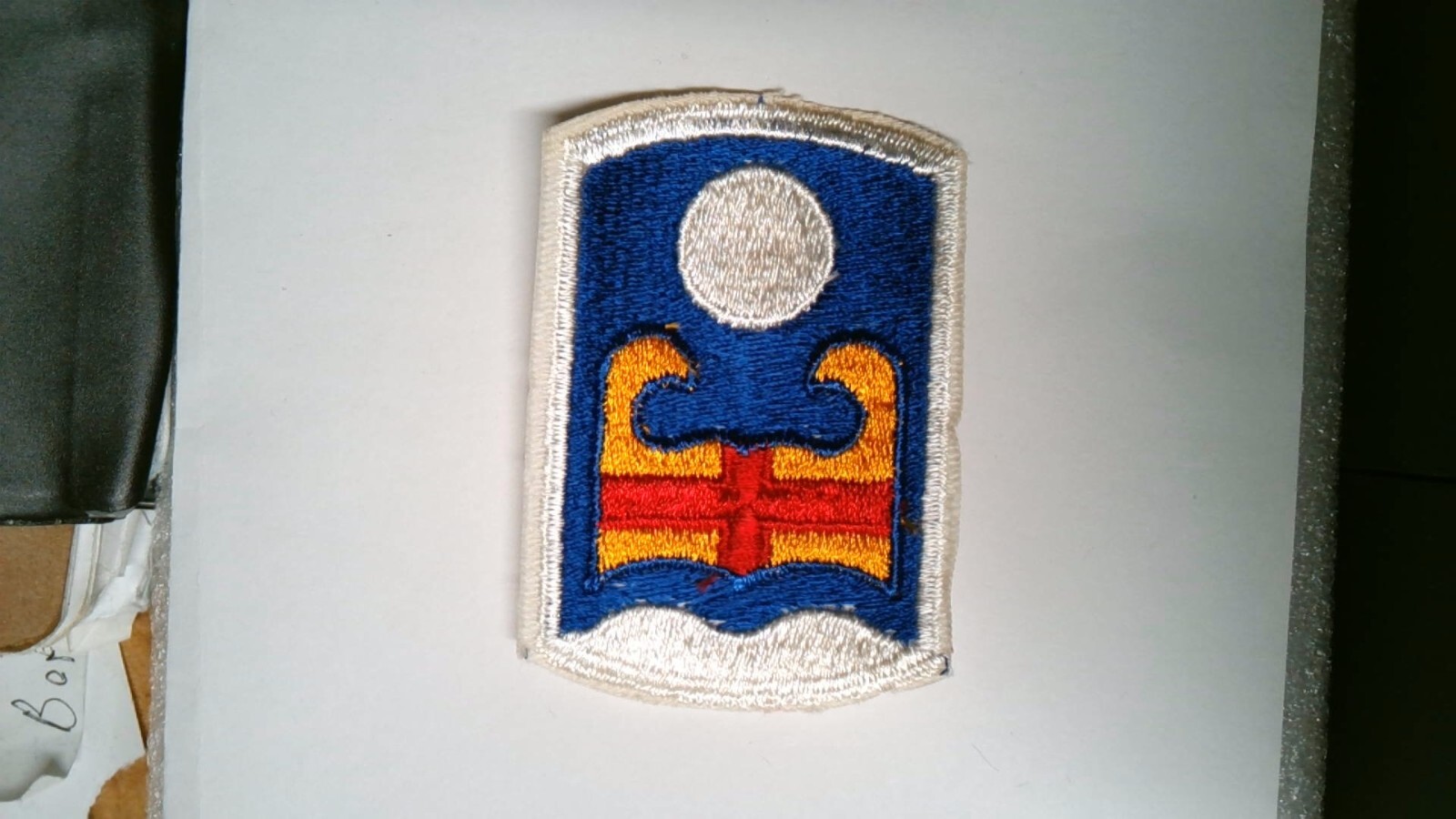 US MILITARY INSIGNIA PATCH COLORED ARMY 92ND INFANTRY BRIGADE VIETNAM BOX 1965