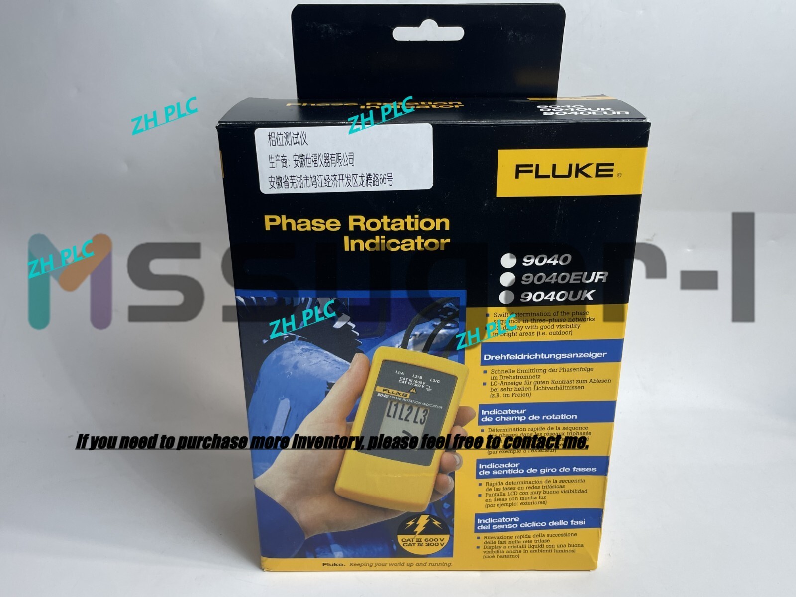 /Brand New Fluke 9040 Digital Phase Rotation Indicator Expedited Shipping