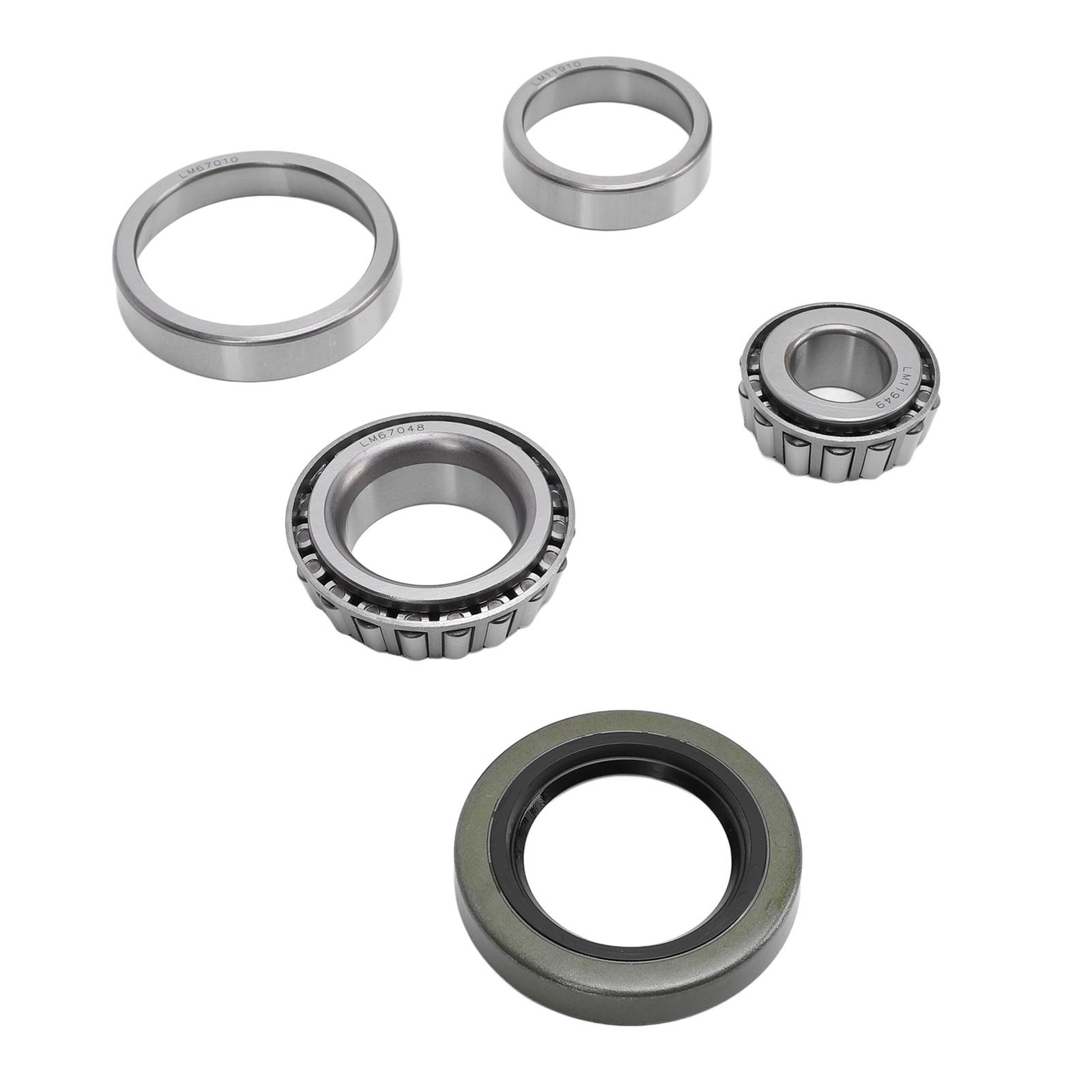 Trailer Axle Hub Bearings Set 5PCS Trailer Wheel Bearing Kit For 1-1/4in 3/ YVVW