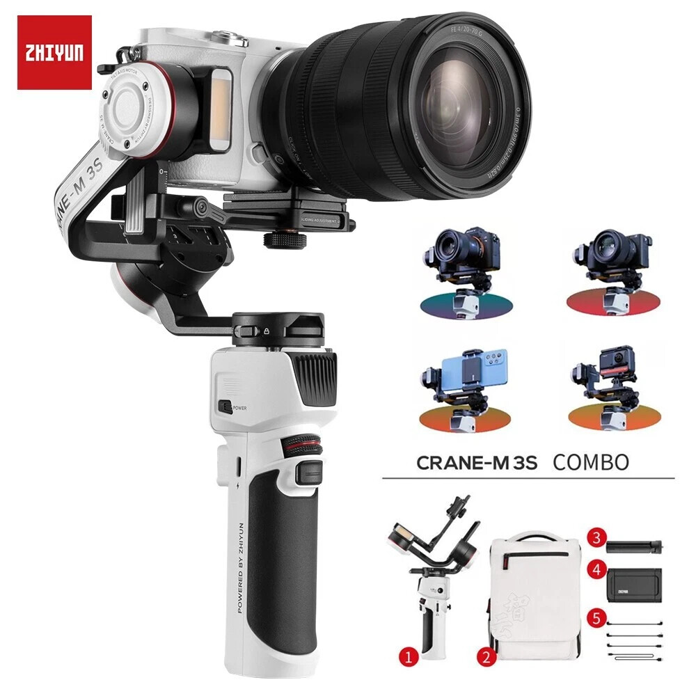 Zhiyun Crane M3S Combo 3-Axis Gimbal Stabilizer for Mirrorless Camera Action Cam