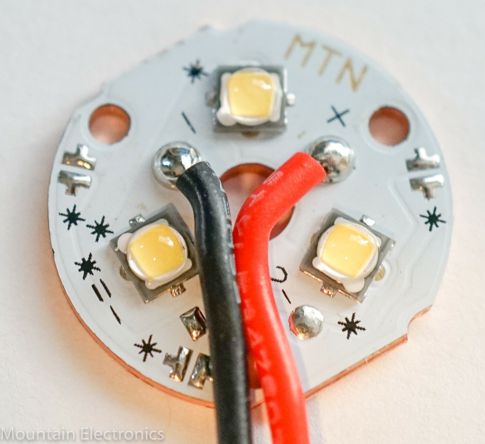 Triple Nichia 219C 4000K LEDs on 20mm COPPER MCPCB -  90+ CRI