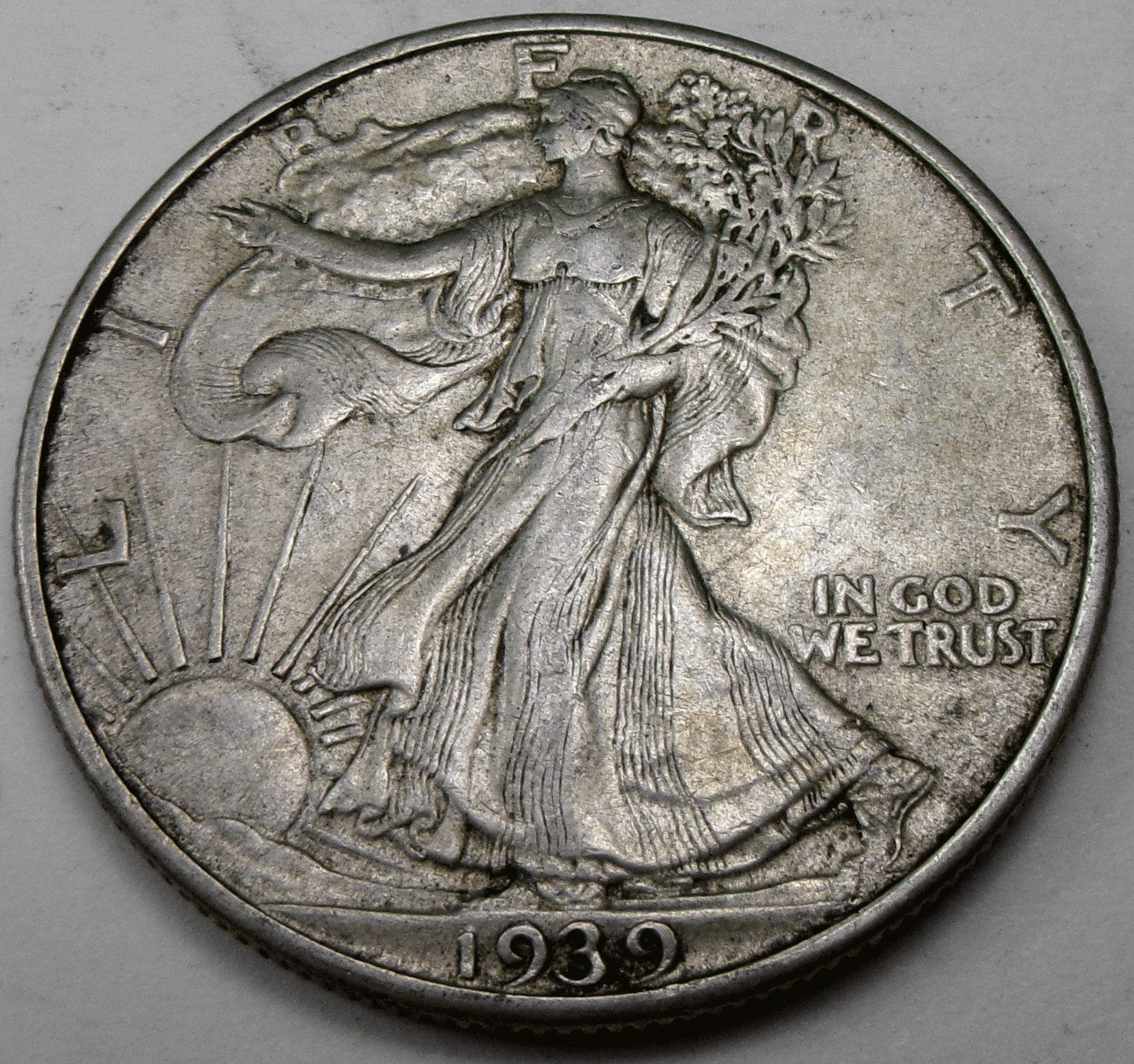 1939 Liberty Walking 50¢ Half Dollar