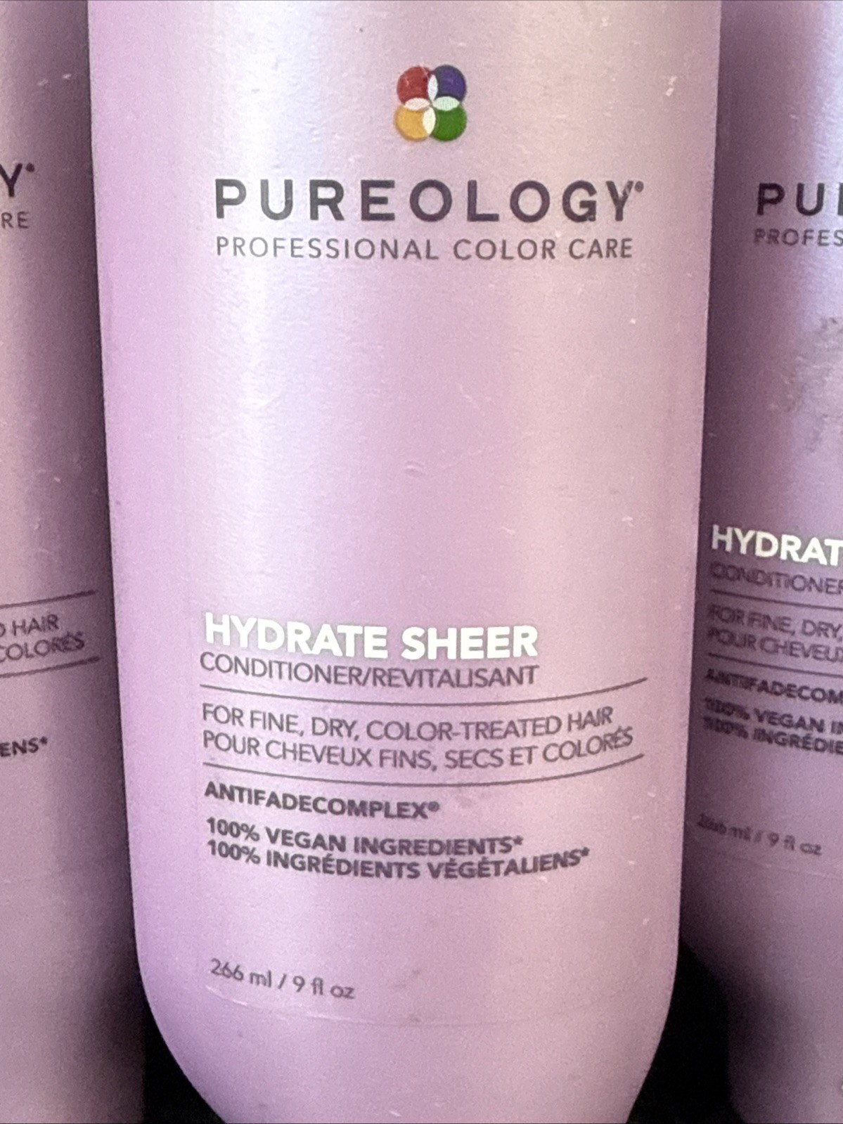 3x Pureology Hydrate Sheer Conditioner - 9 oz NEW