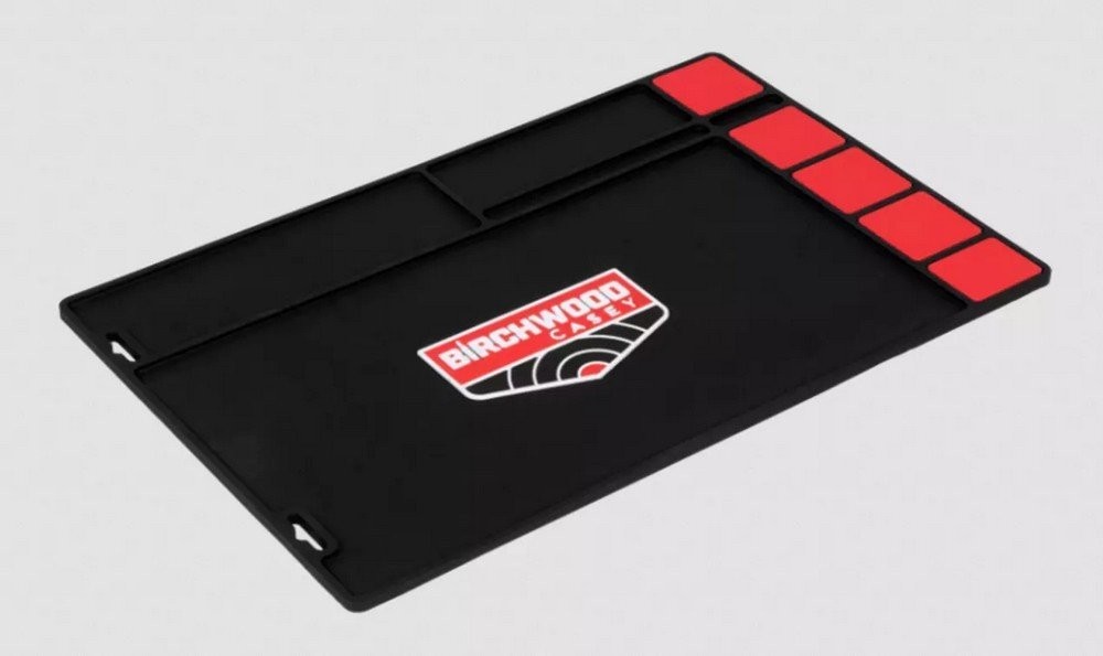 Birchwood Casey Pistol Cleaning Mat 17" x 11" Rubber Black-Red - 30250
