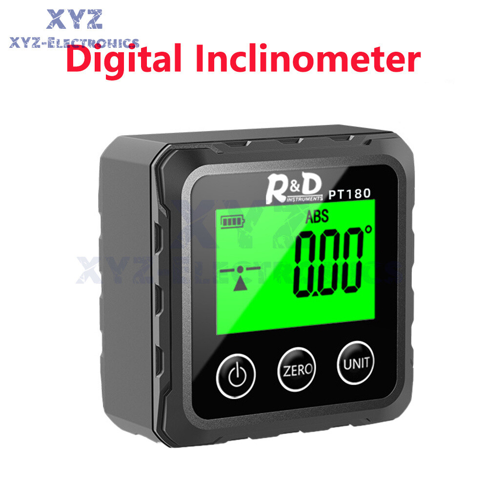 Magnetic Digital Inclinometer Level Box Gauge Angle Meter Finder Protractor Tool