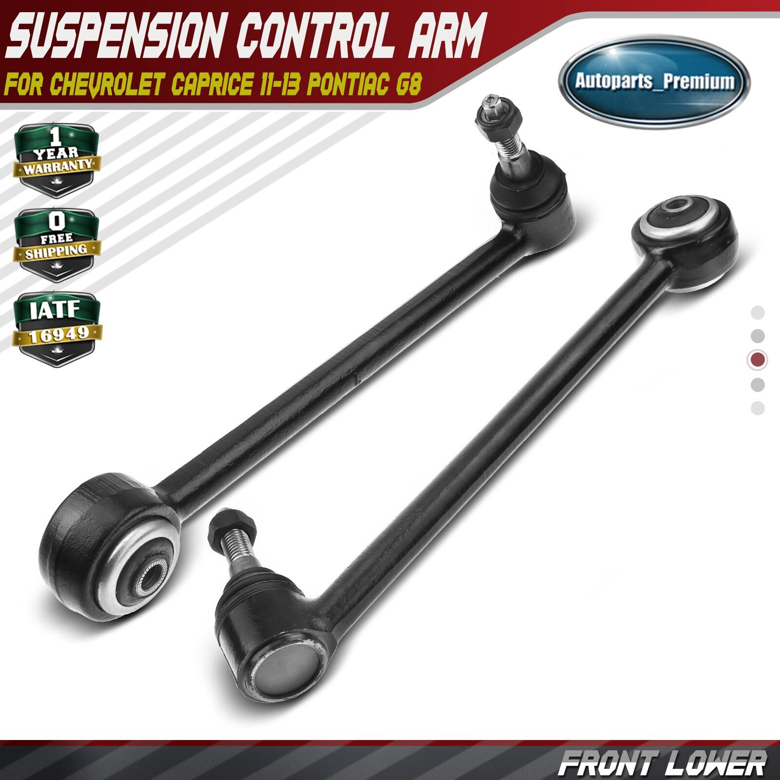 2x Front Control Arm w/ Ball Joint for Chevrolet Caprice 11-13 Pontiac G8 08-09