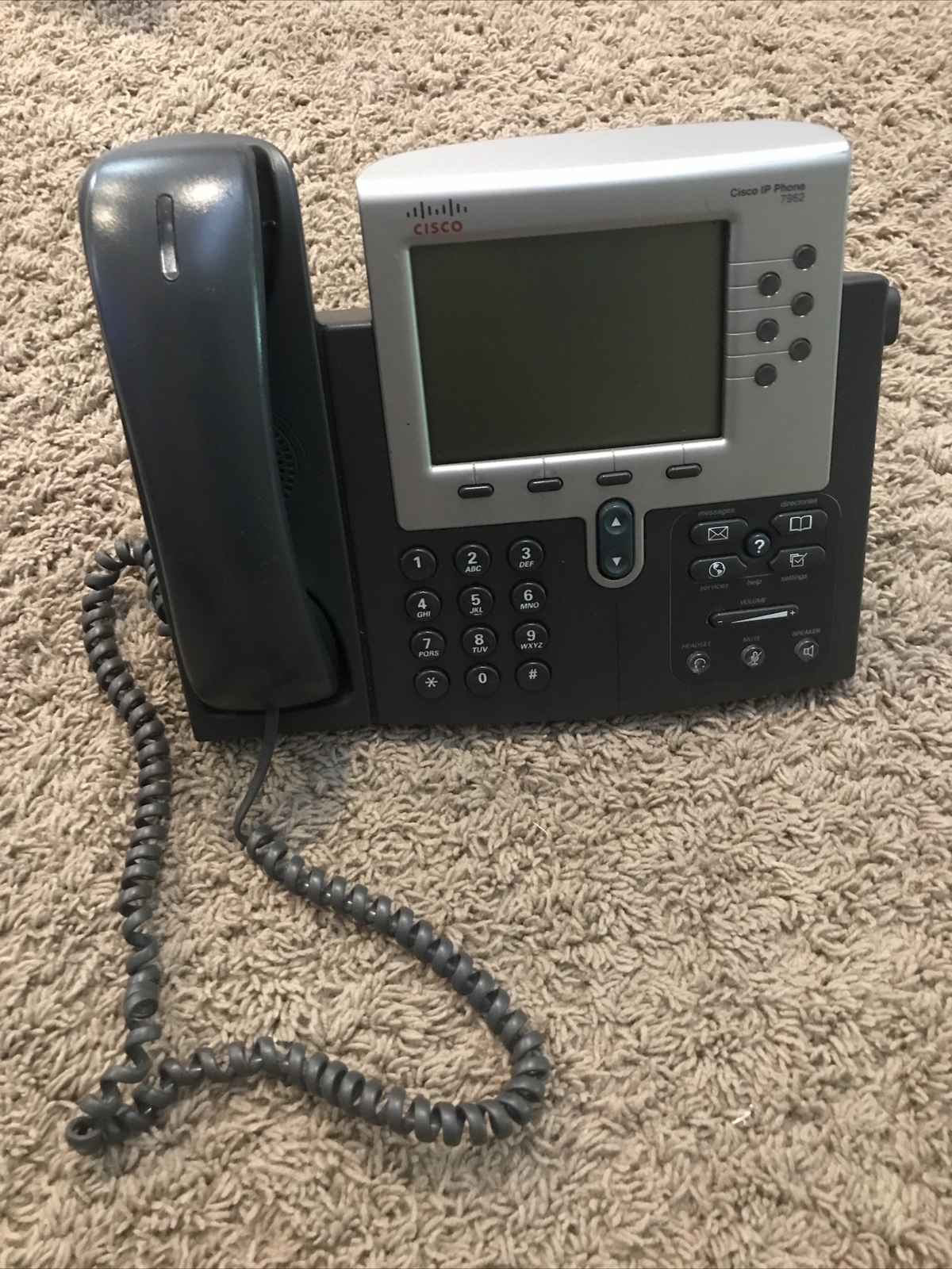 Cisco 7962G Unified IP Phone - Dark Gray (CP-7962G) 7962 Untested