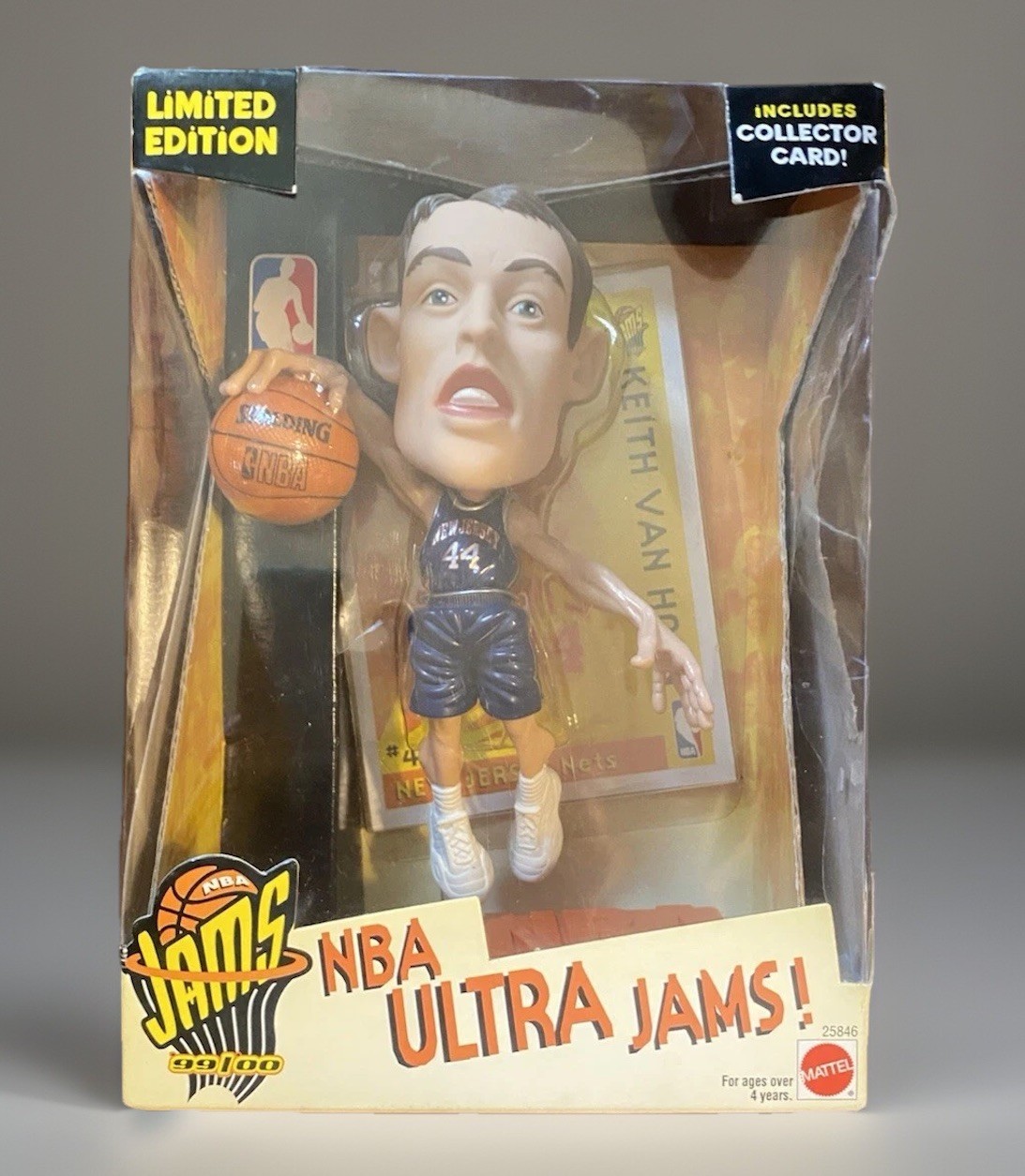 Keith Van Horn New Jersey Nets NBA Ultra Jams Limited Edition Figure Mattel 1999