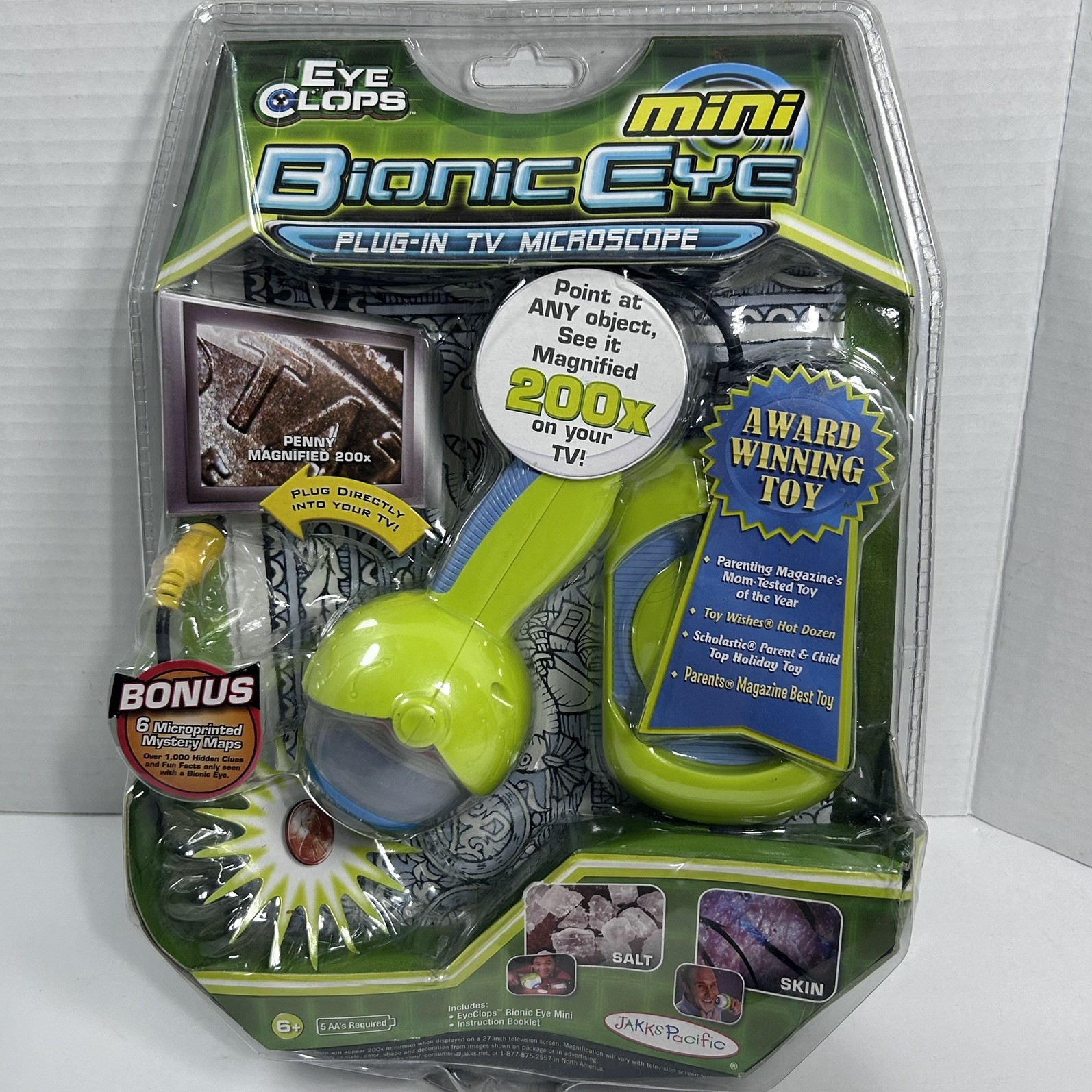 Eye Clops Mini Bionic Eye Plug-In TV Microscope Toy JAKKS Pacific NEW