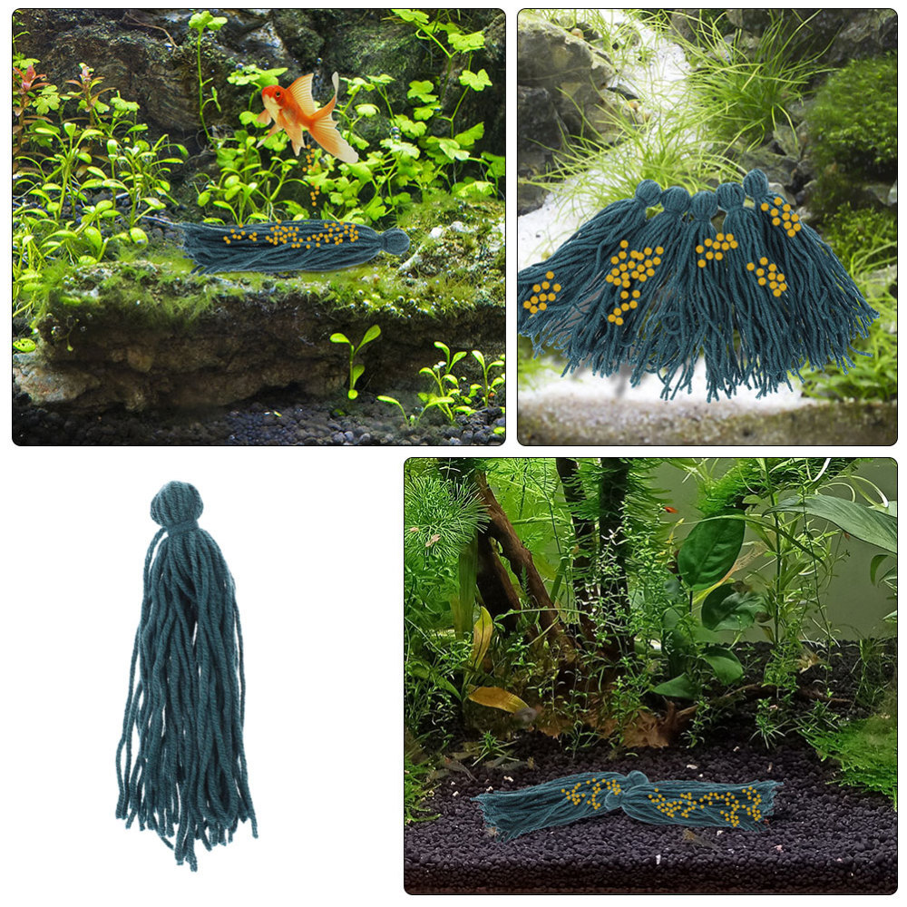 10Pcs Fish Spawning Mop Aquarium Floating Woolen Yarn Breeder