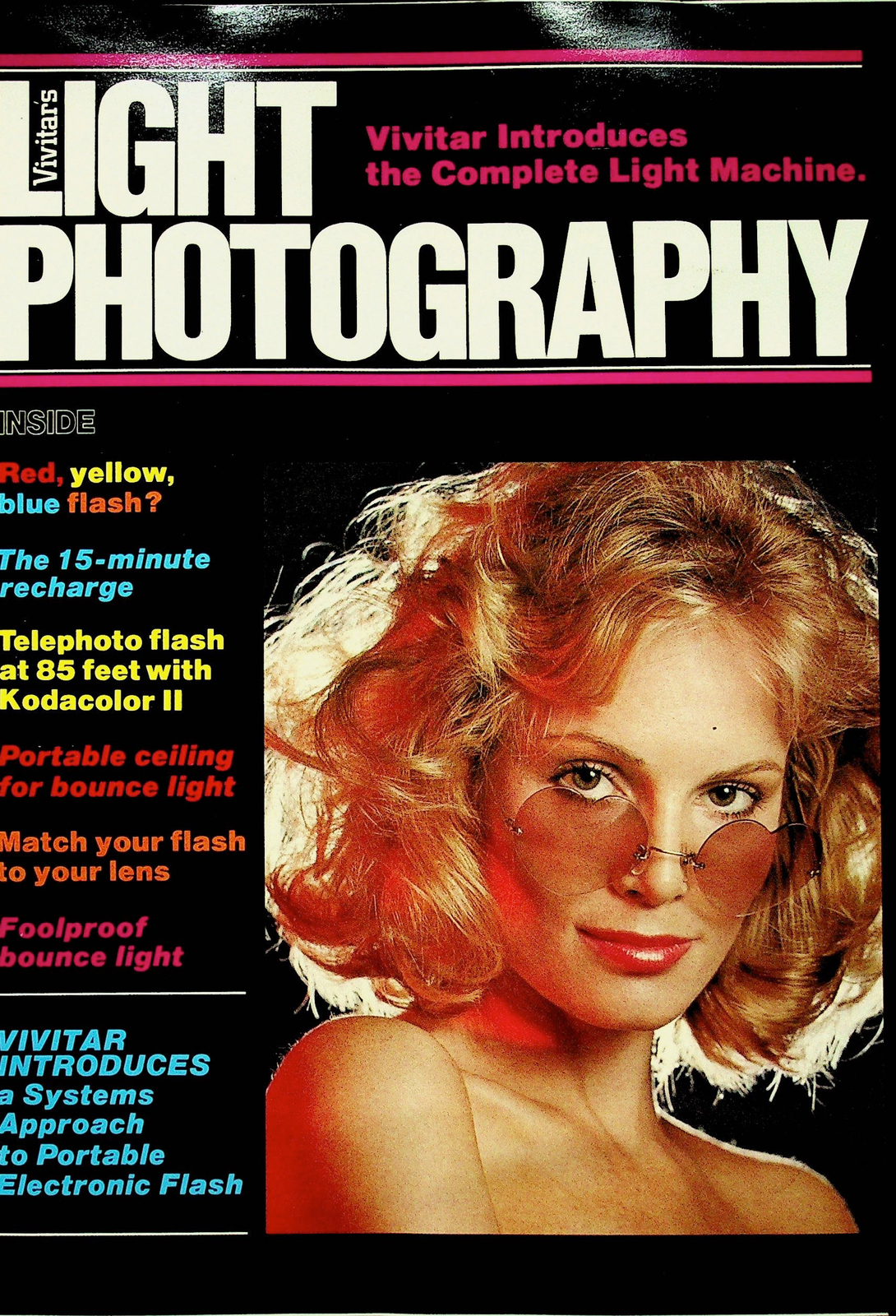 Vivitar's Light Photography Complete Machine Original Promotional Brochure Ad