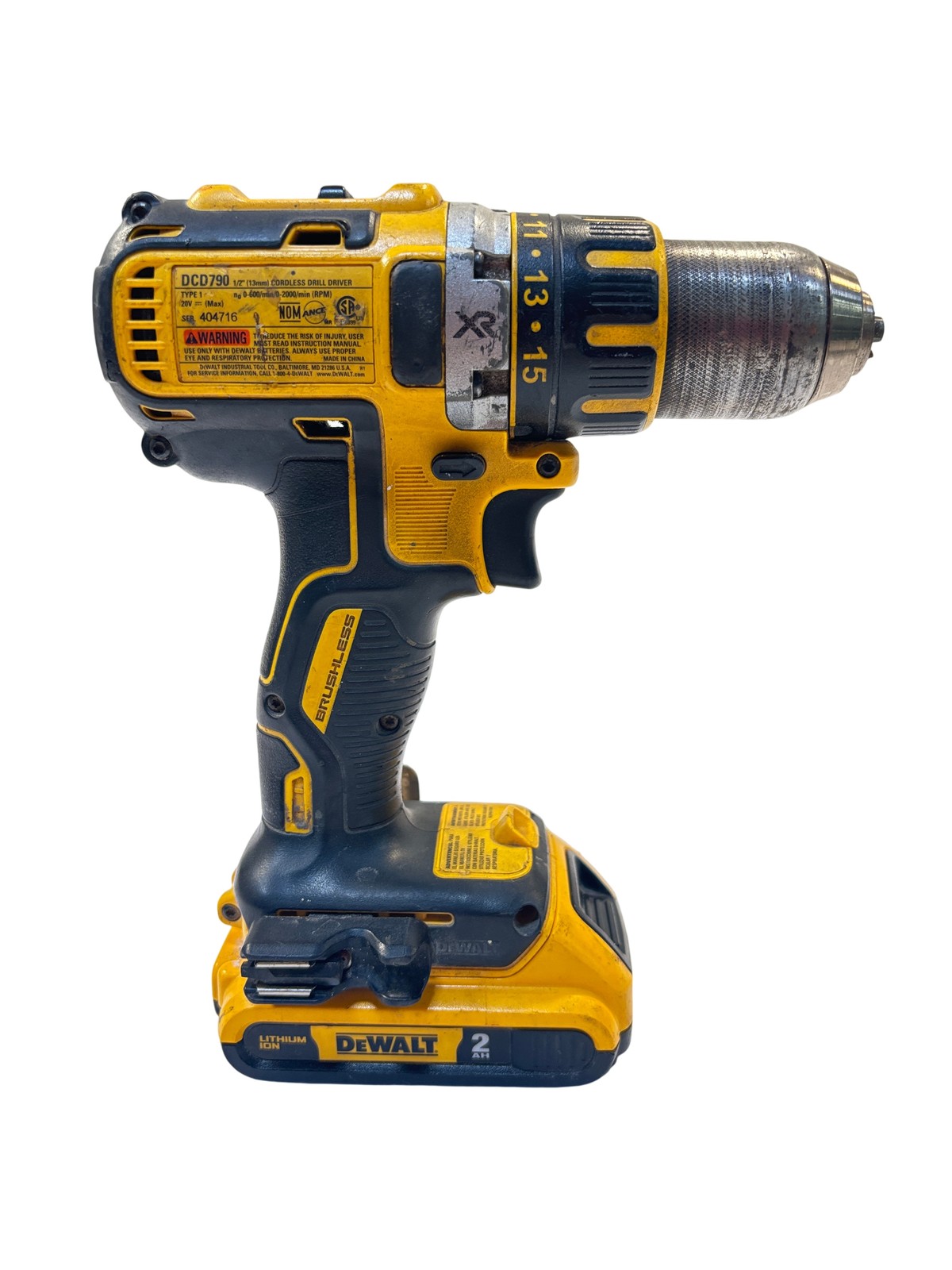 DeWalt DCD790 20V XR Lith-Ion Brushless Compact Drill/Driver