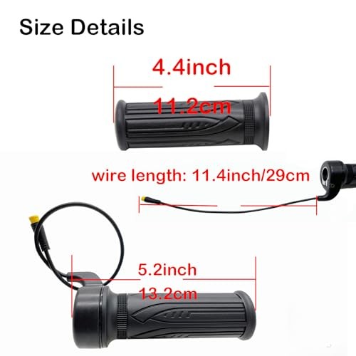 Electric Bike Full Twist Throttle, Electric Scooter 3 Pin waterproof plug