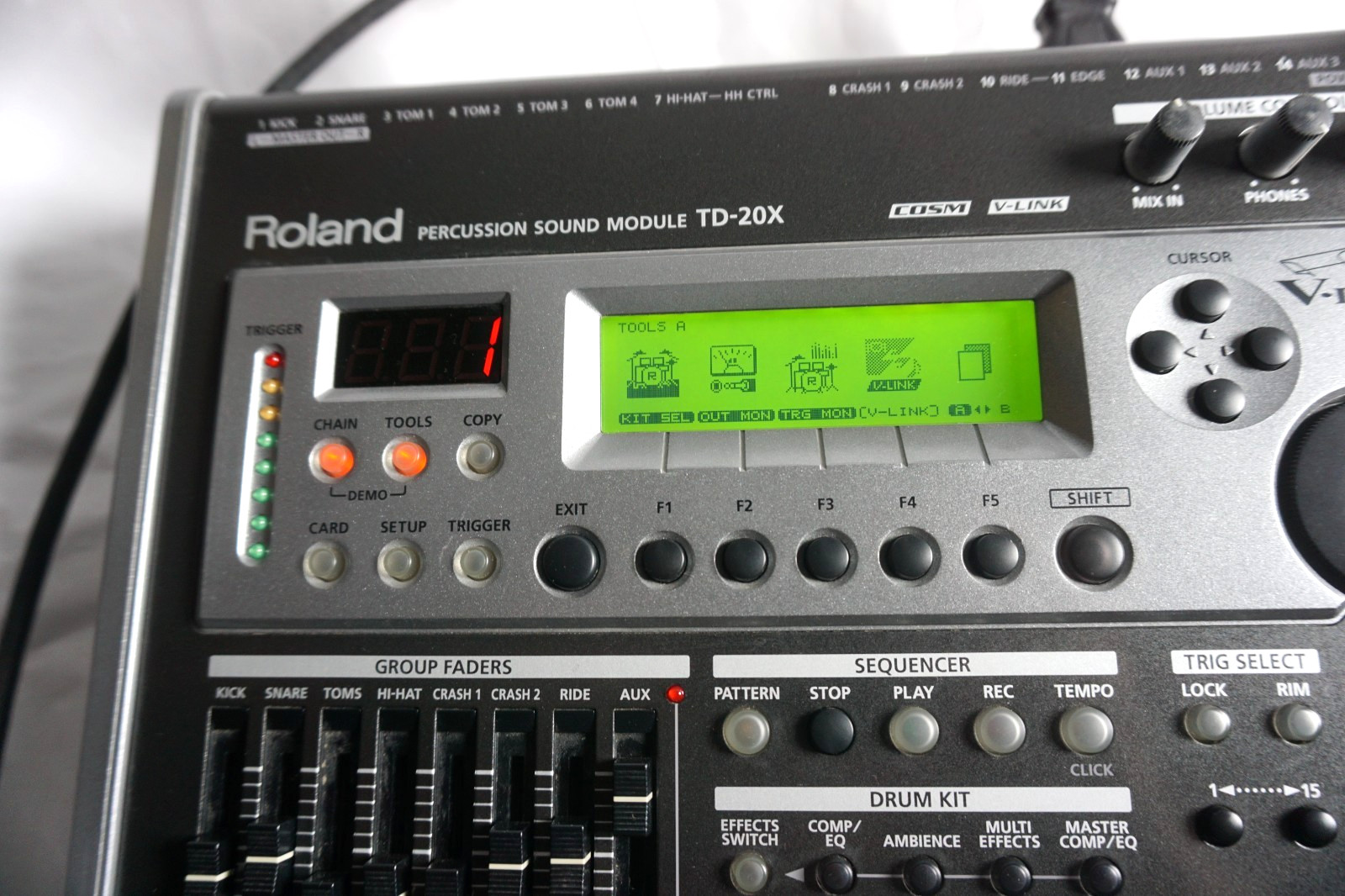 Roland TD-20X V-Drums Percussion Sound Module Good GP