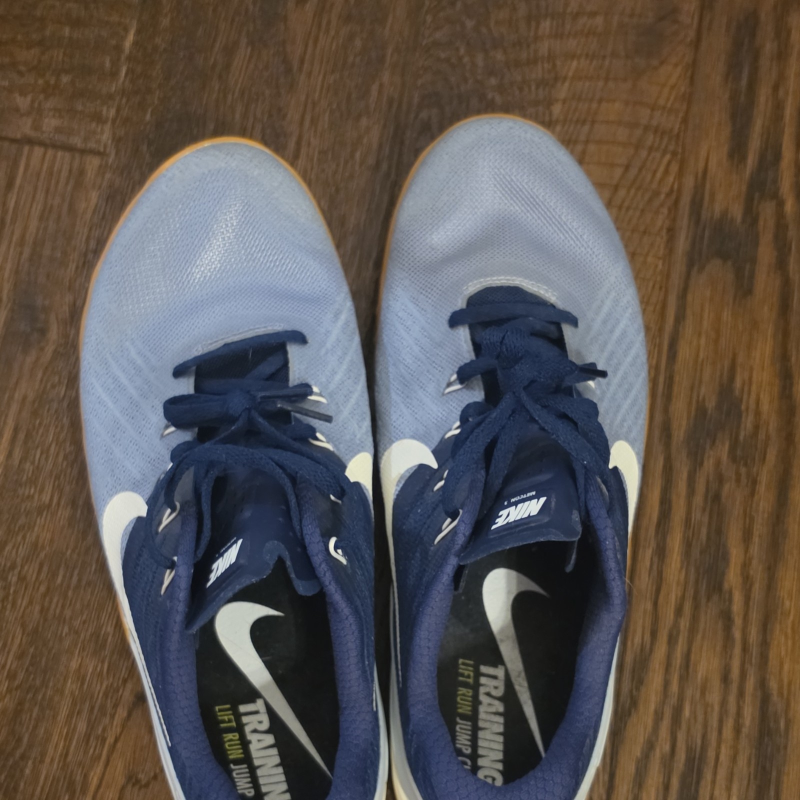 Nike Metcon 3 Men's Athletic Sneakers Mesh Blue White Gum US 10.5