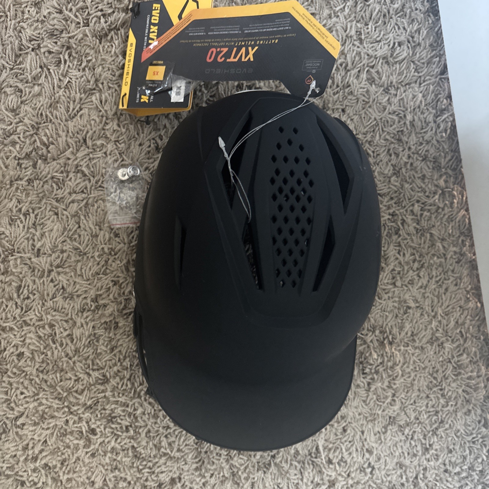 Evoshield XVT 2.0 Matte Black Batting Helmet X-Small