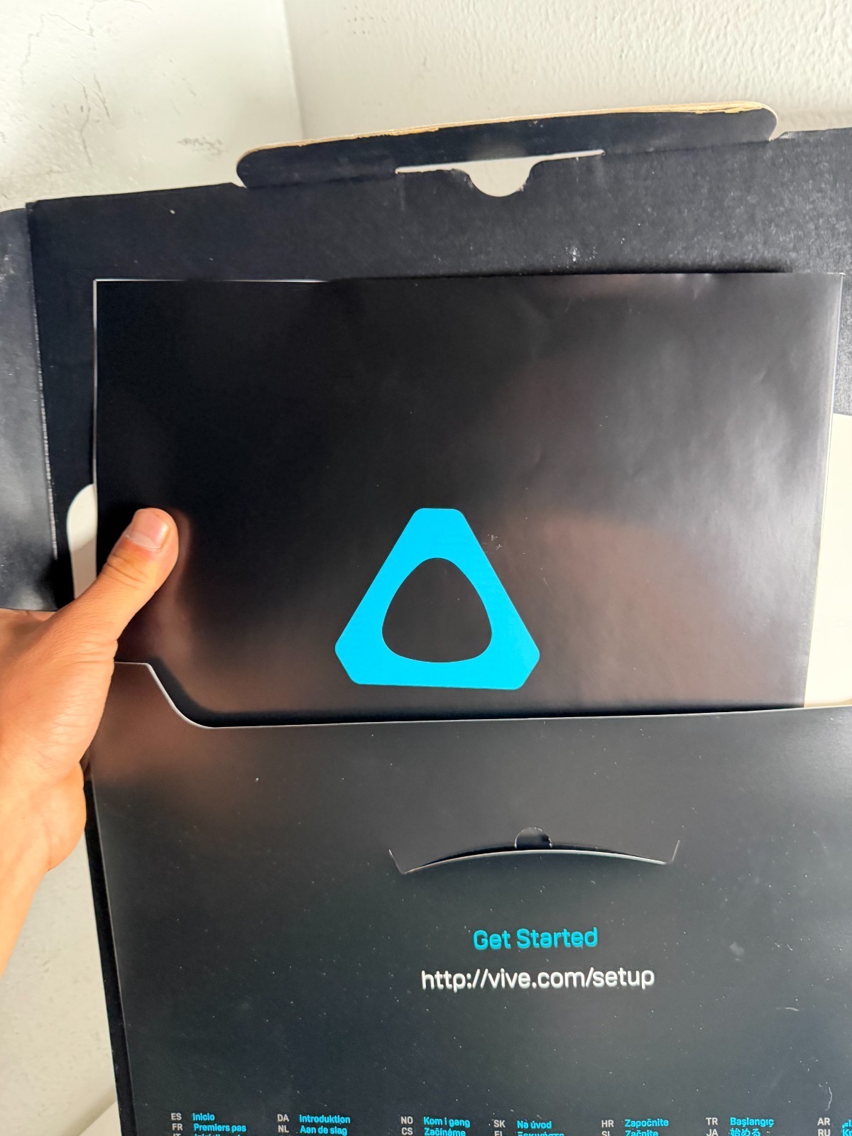 HTC Vive Black Virtual Reality System Headset w/Two Motion Sensing Controllers