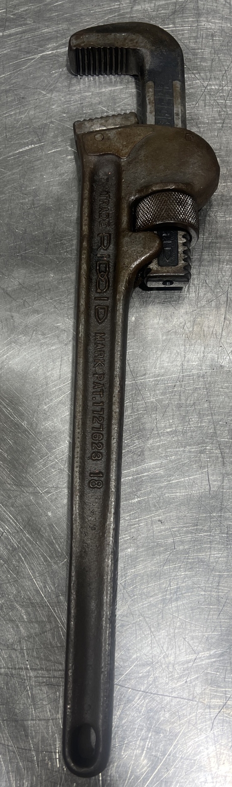 Ridgid Heavy Duty 18 Inch Pipe Wrench Steel The Ridge Tool Made In USA Used