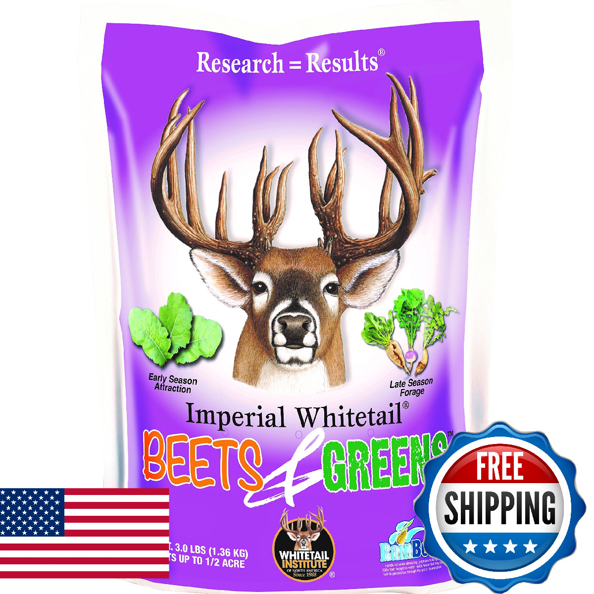 Whitetail Institute Deer Food Plot Seed For - Of Sugar Kale Turnip And