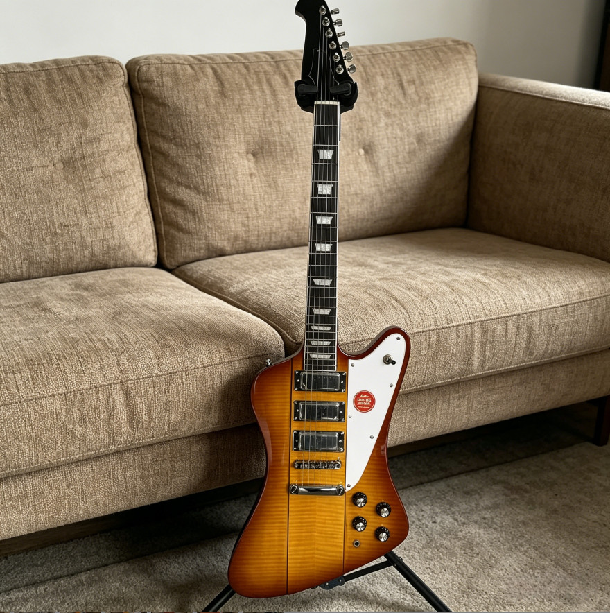 Vintage Honey Burst Electric Guitar Flamed 3H pickups Mahogany body and neck.