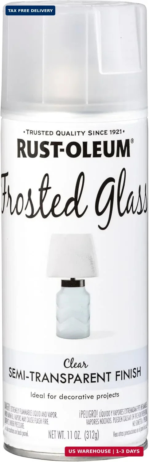 342600 Frosted Glass Spray Paint, 11 Oz, Frosted Glass
