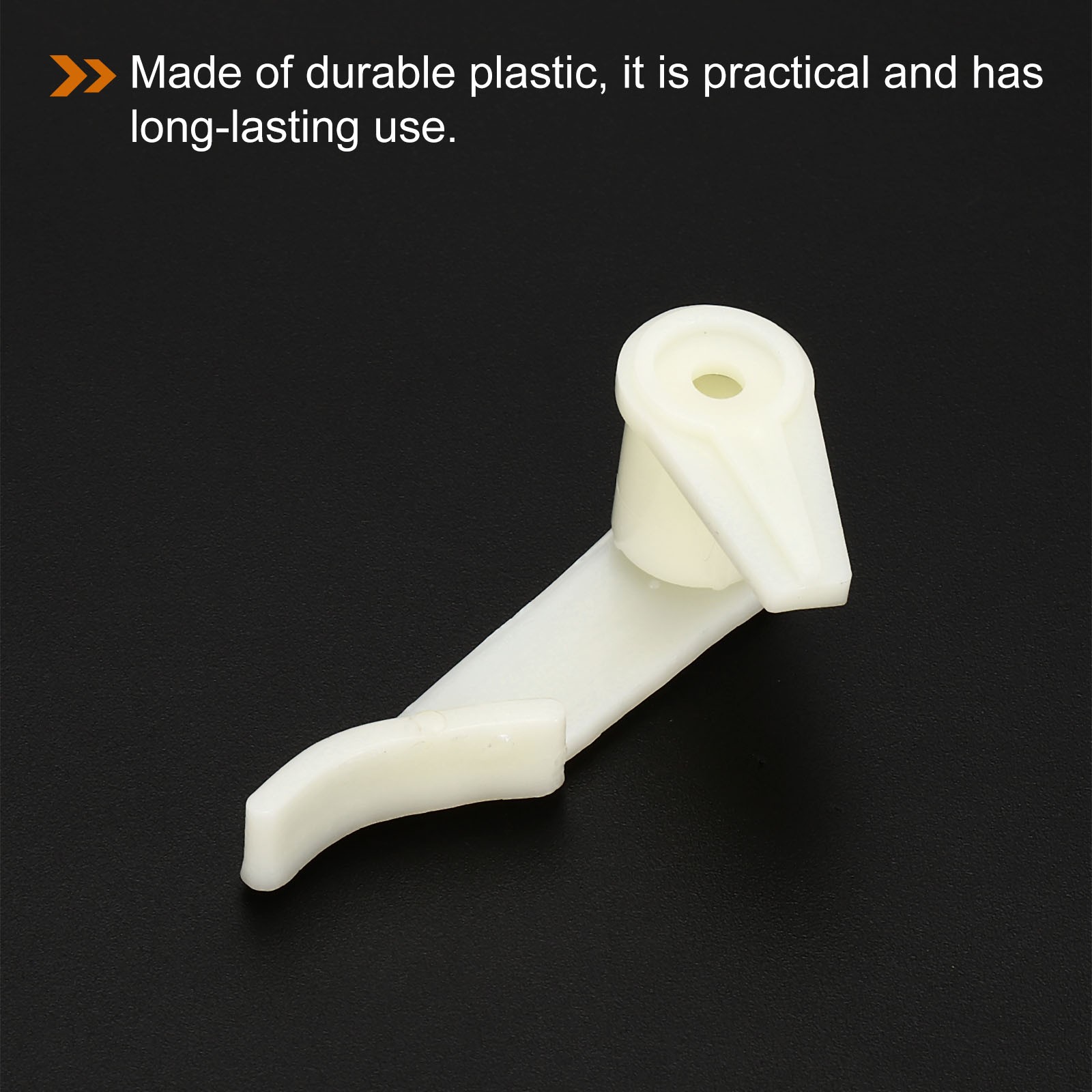6Pair 3.5mm ABS Plastic Ceiling Lampshade Clips Fixed Buckle White